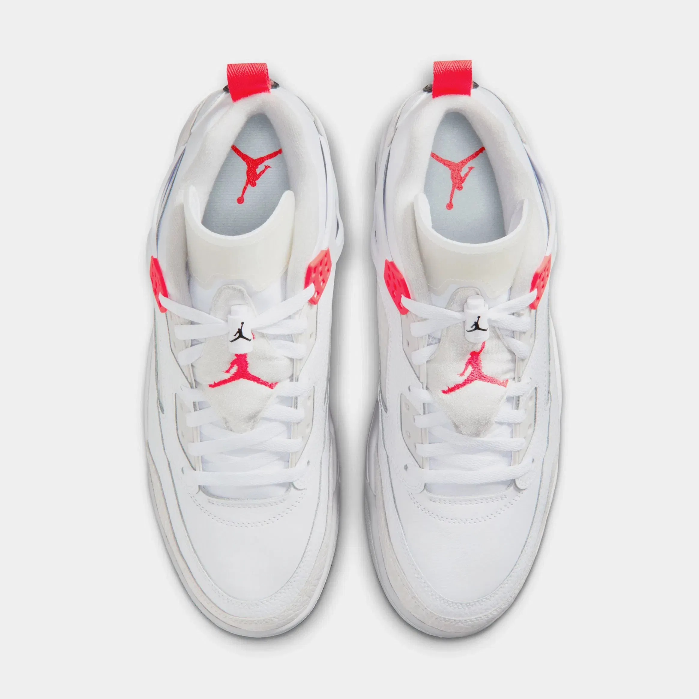 Air Jordan Spizike Low Mens Basketball Shoes (White/Bright Crimson/Vast Grey/Black)