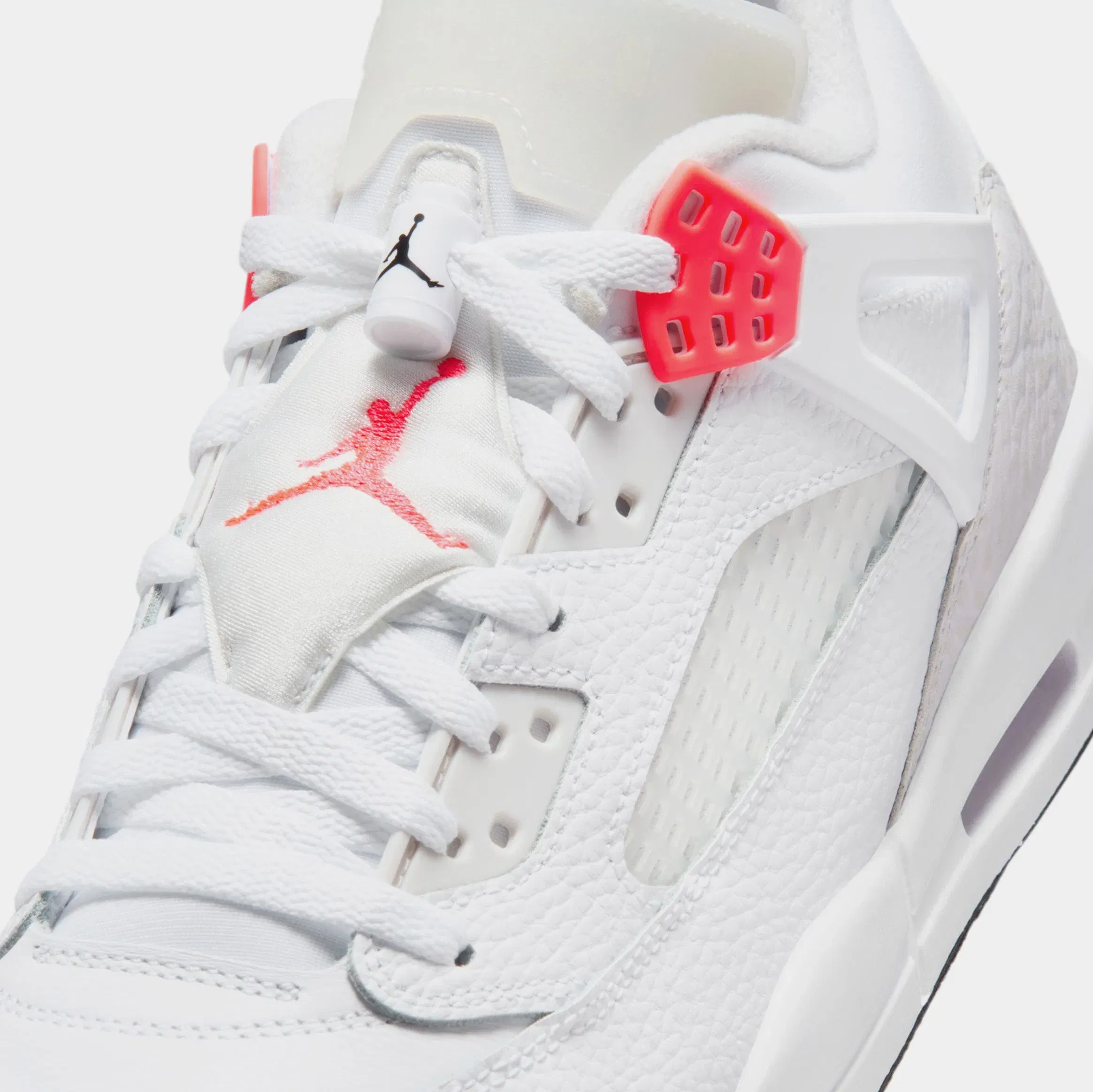 Air Jordan Spizike Low Mens Basketball Shoes (White/Bright Crimson/Vast Grey/Black)