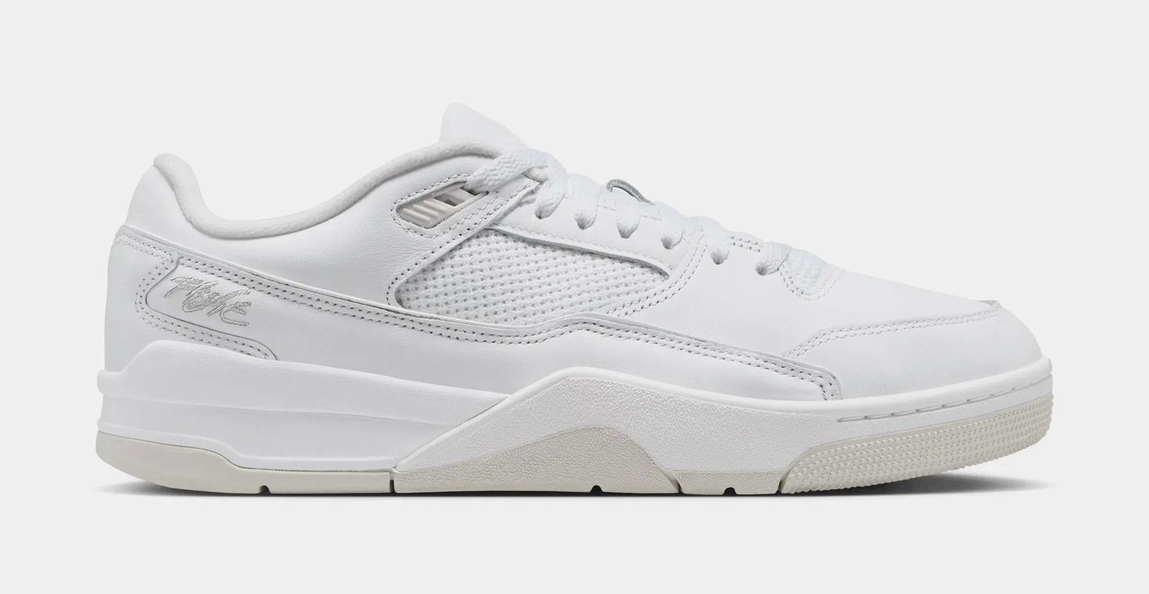 Air Jordan Flight Court Mens Basketball Shoes (White/Vast Grey)