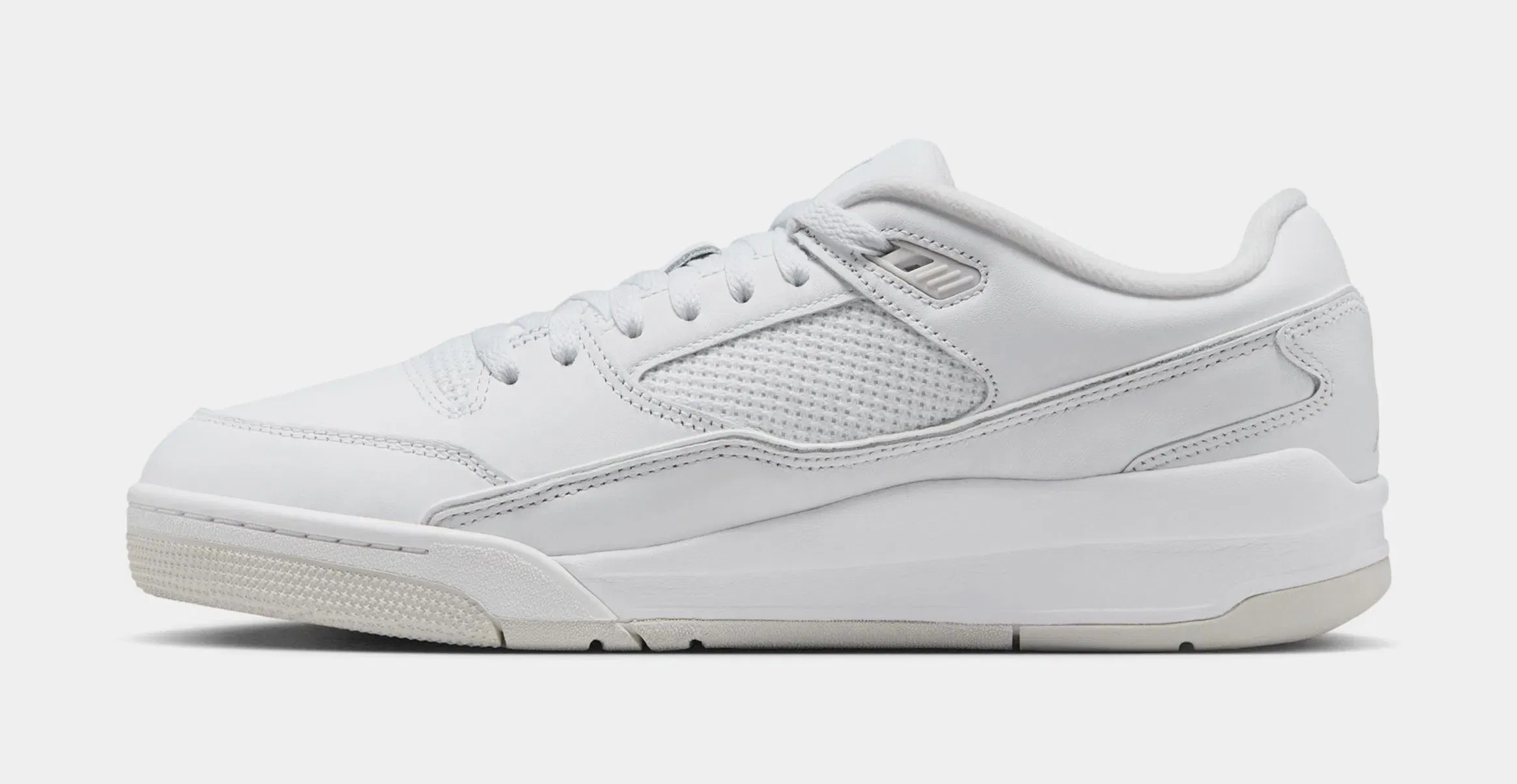 Air Jordan Flight Court Mens Basketball Shoes (White/Vast Grey)