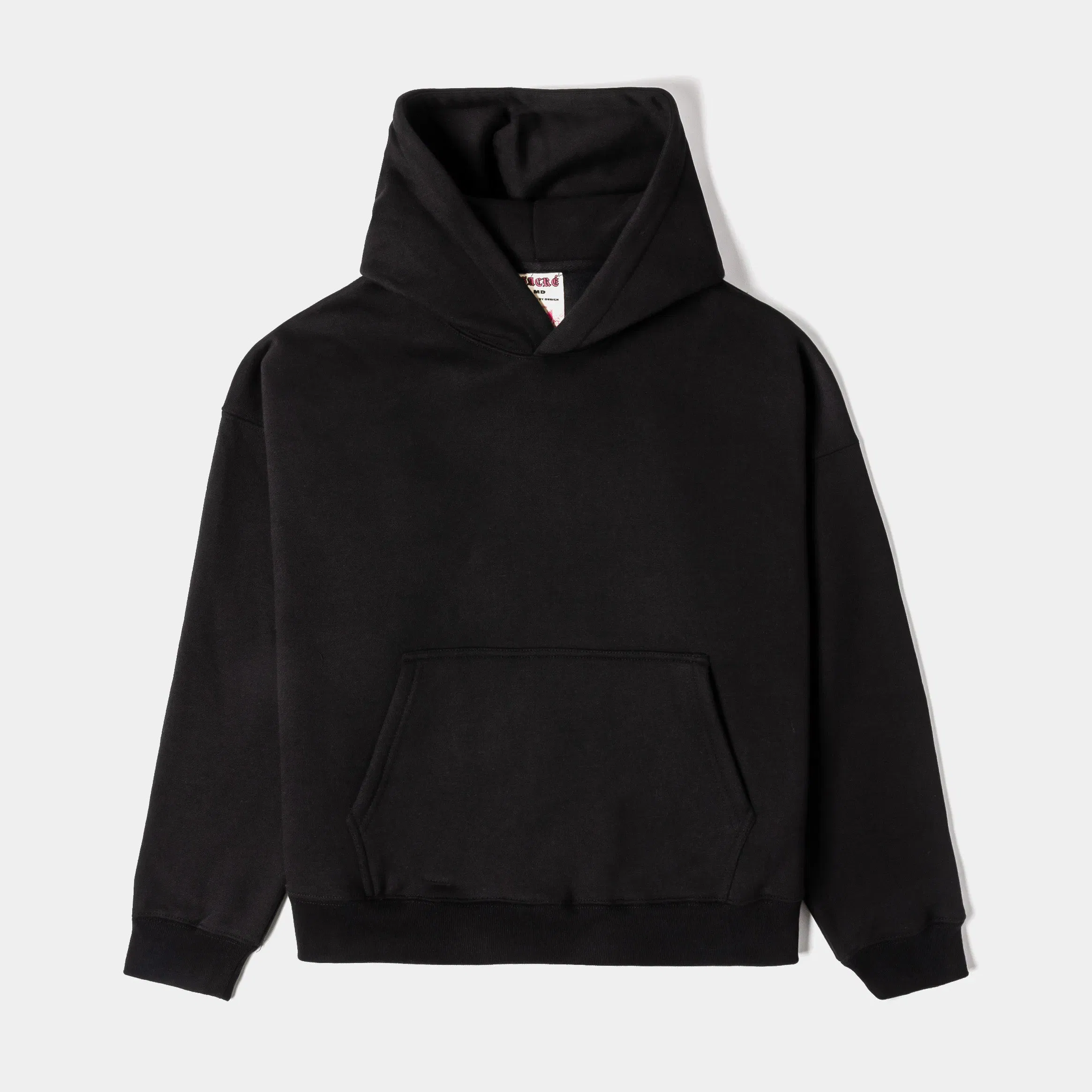 SACRE Soft Fleece Pullover Womens Hoodie (Black)