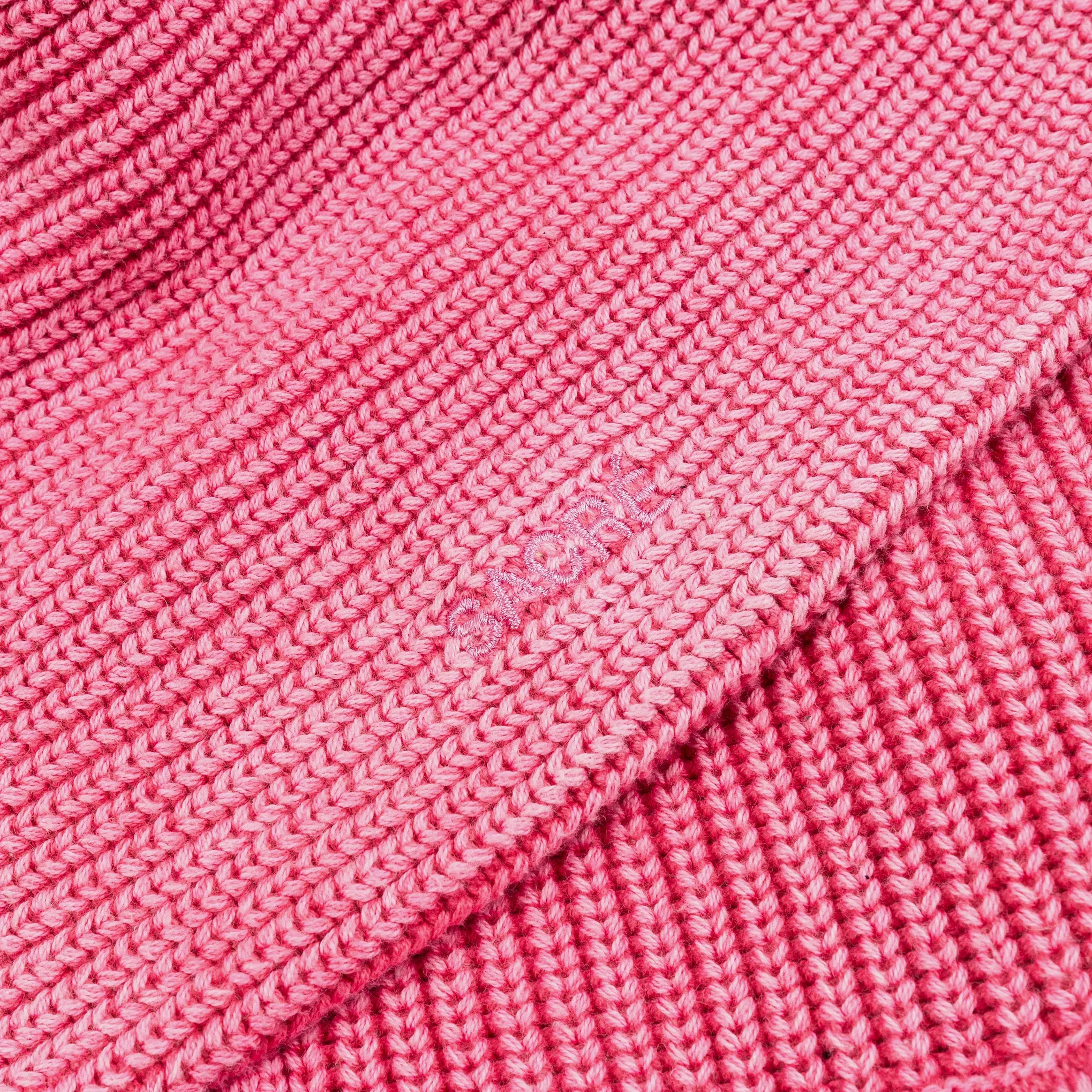 SACRE Washed Pink Knit Full Zip Womens Hoodie (Washed Pink)