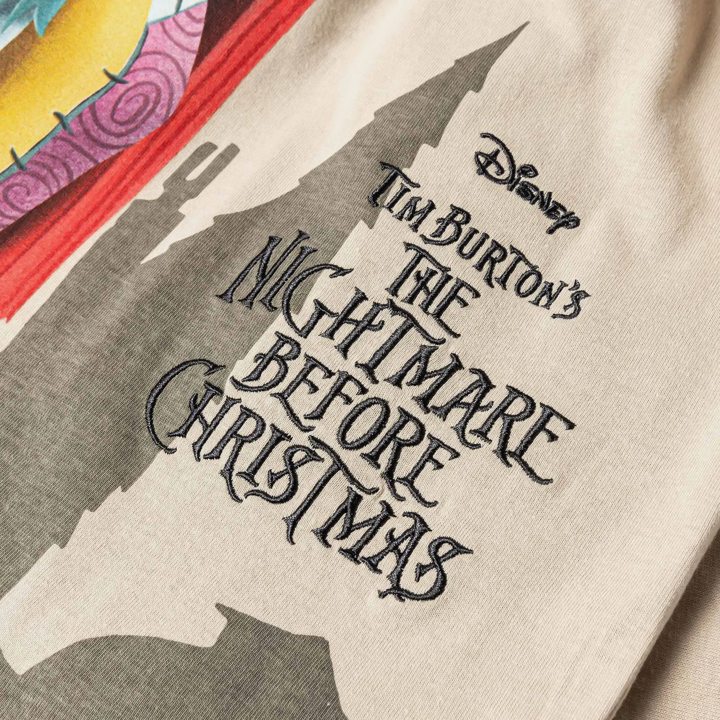 NIGHTMARE BEFORE XMAS X SP The Nightmare Before Christmas By Shoe Palace Jack And Sally Mens Short Sleeve Shirt (Beige/Multi)