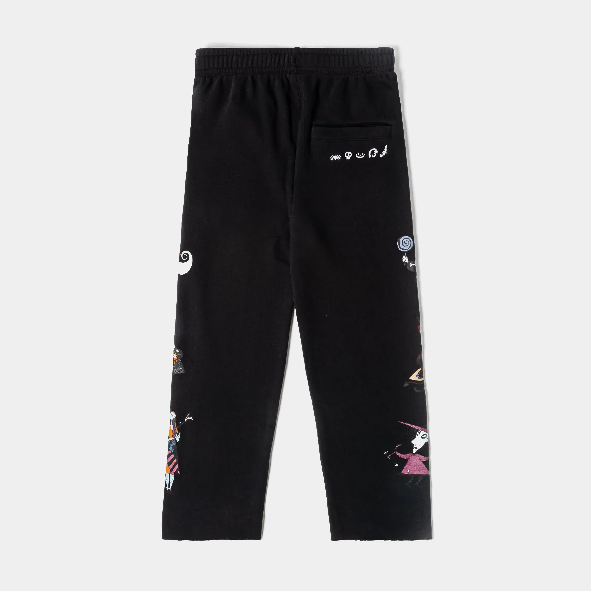 NIGHTMARE BEFORE XMAS X SP The Nightmare Before Christmas By Shoe Palace Characters Fleece Mens Sweatpants (Black/White)
