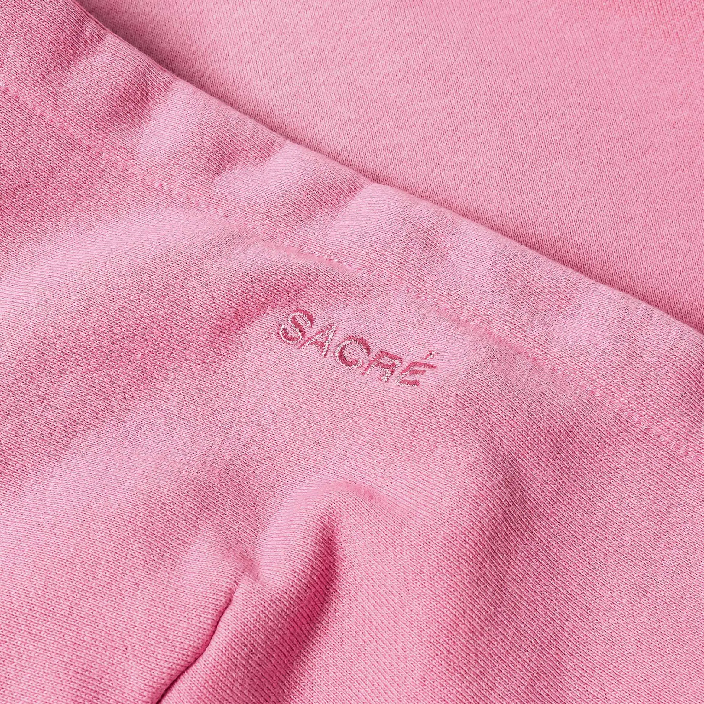 SACRE Soft Fleece Pullover Womens Hoodie (Pink)