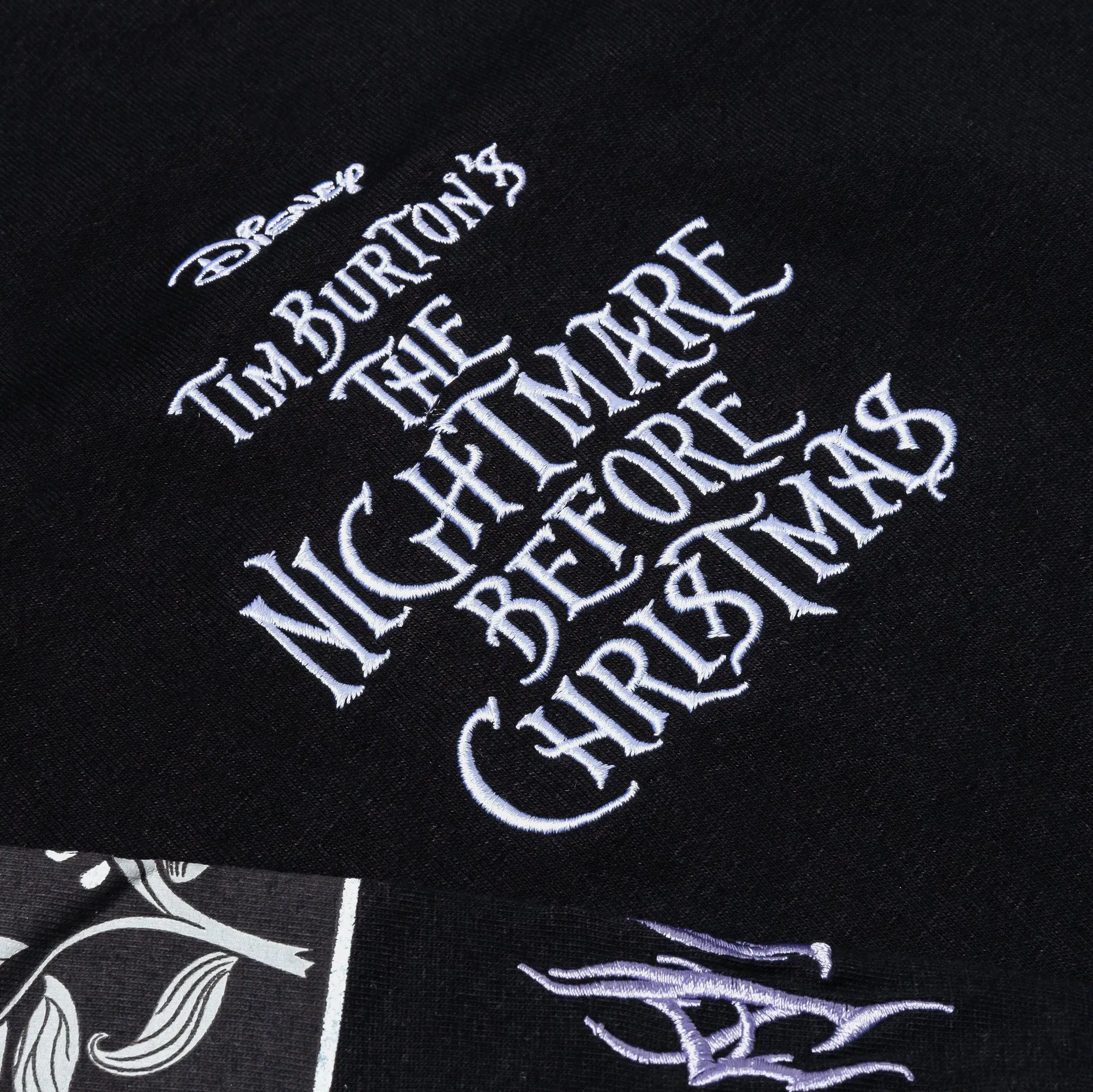 NIGHTMARE BEFORE XMAS X SP The Nightmare Before Christmas By Shoe Palace Jack And Sally Long Sleeve Mens Short Sleeve Shirt (Black/White)