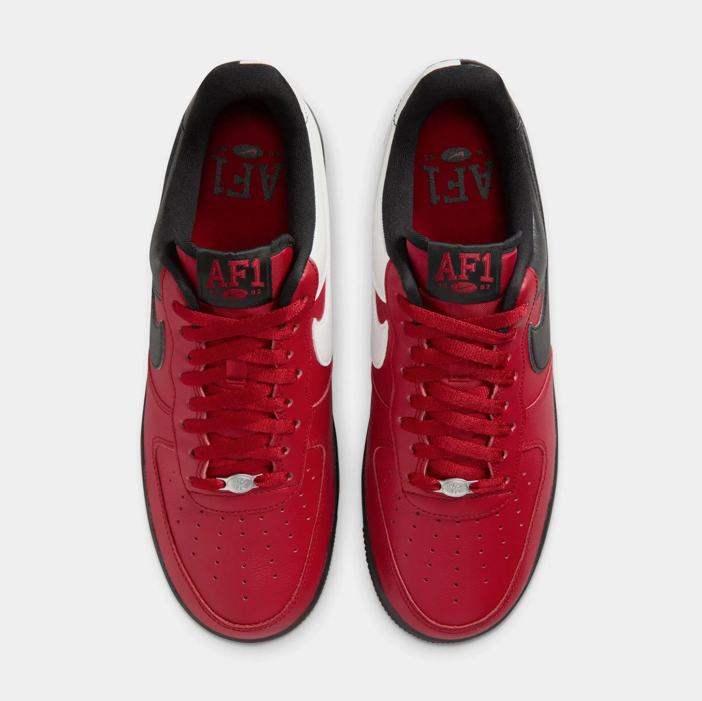 Nike Air Force 1 '07 LV8 Mens Lifestyle Shoes (Gym Red/Black/Summit White)