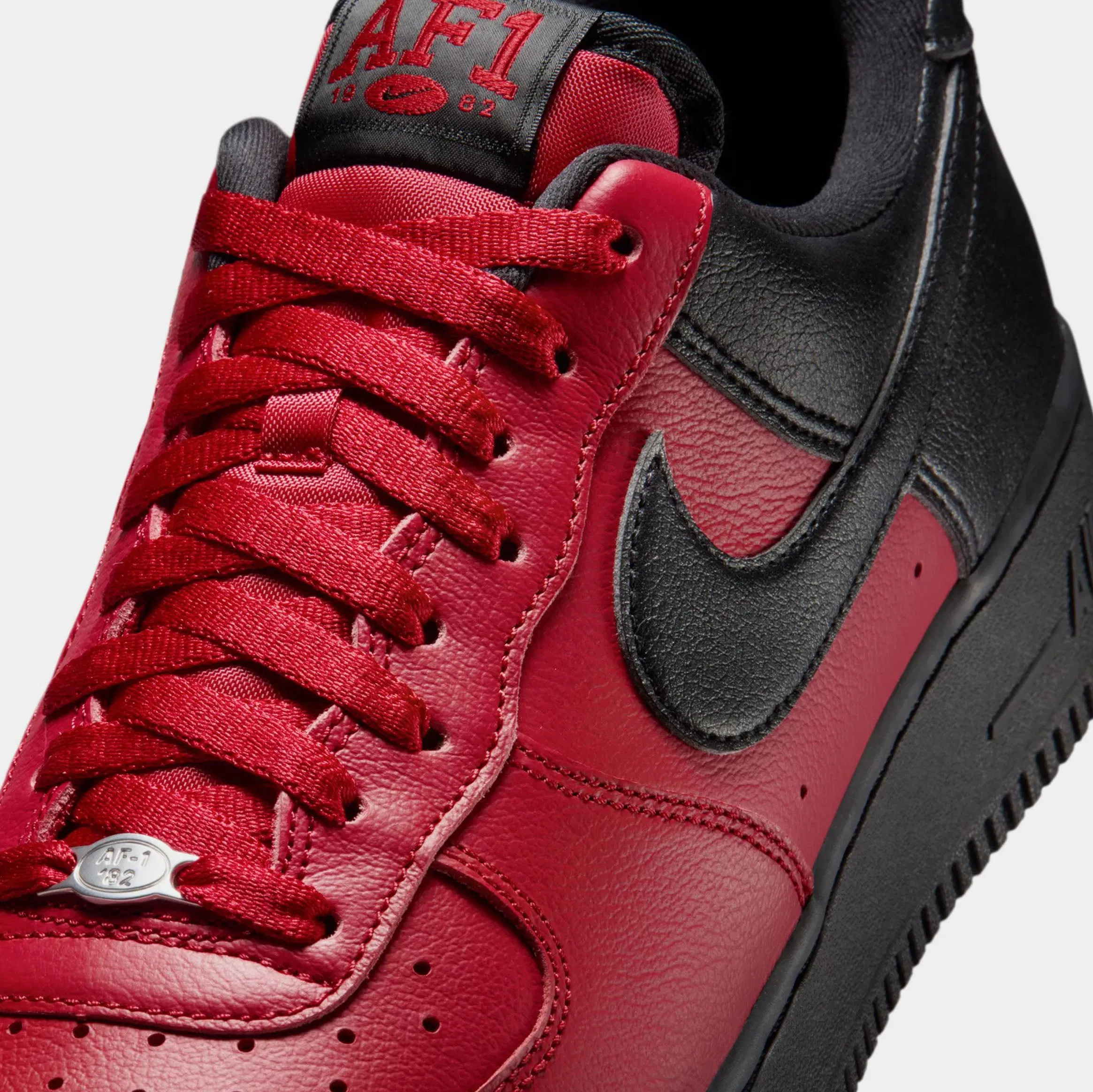 Nike Air Force 1 '07 LV8 Mens Lifestyle Shoes (Gym Red/Black/Summit White)
