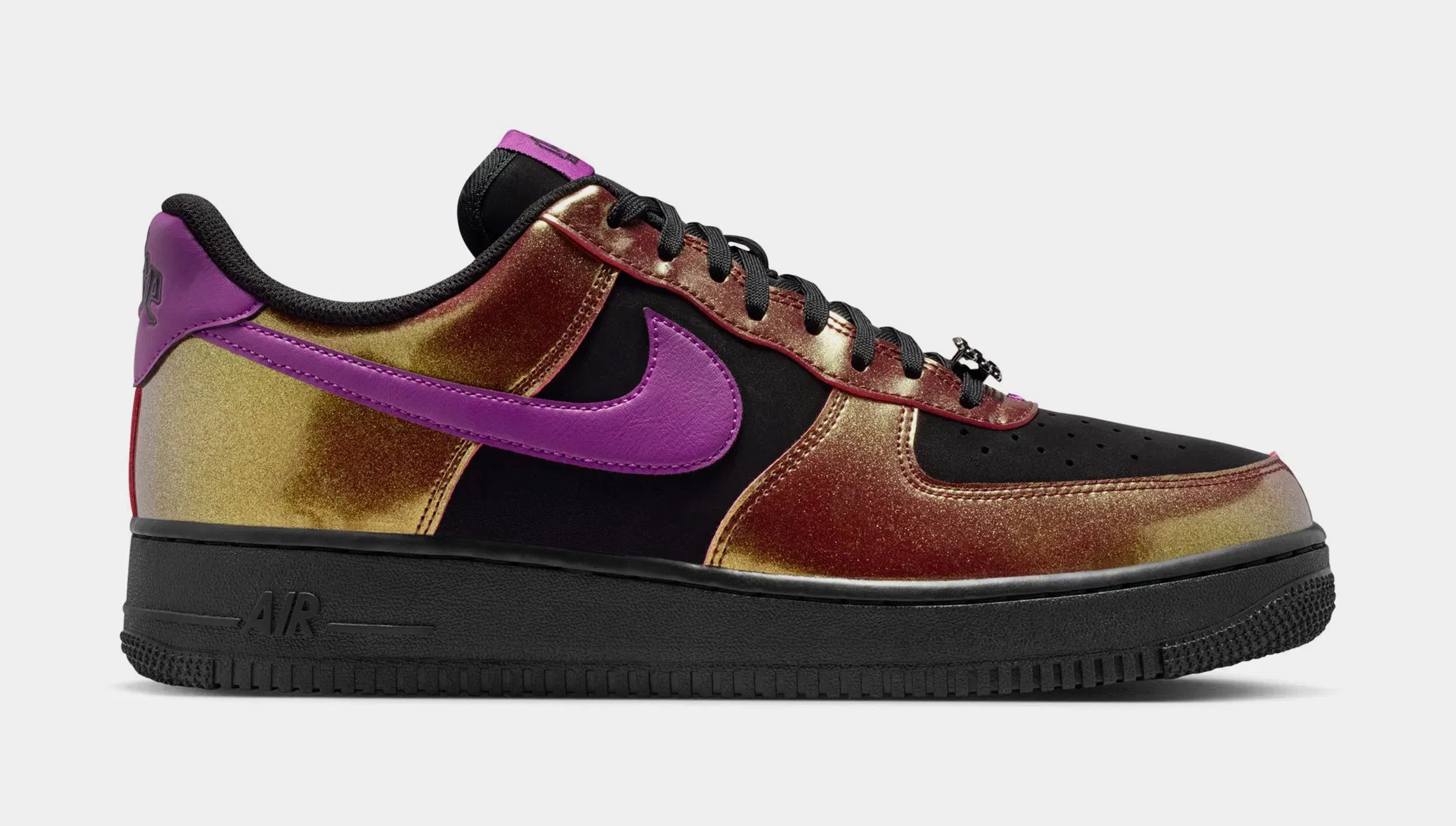Nike Air Force 1 '07 LV8 Mens Lifestyle Shoes (Black/Bold Berry)