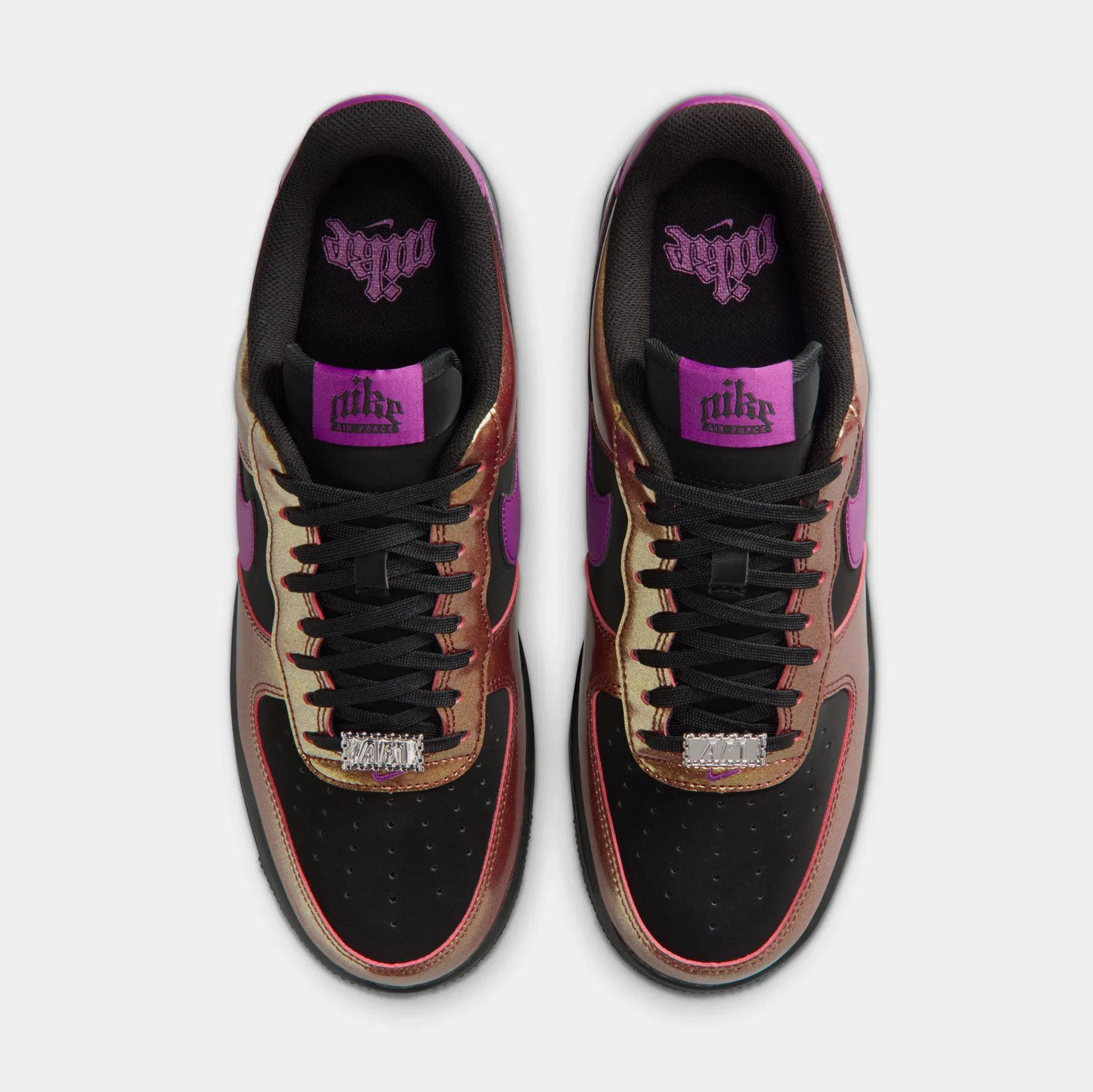 Nike Air Force 1 '07 LV8 Mens Lifestyle Shoes (Black/Bold Berry)