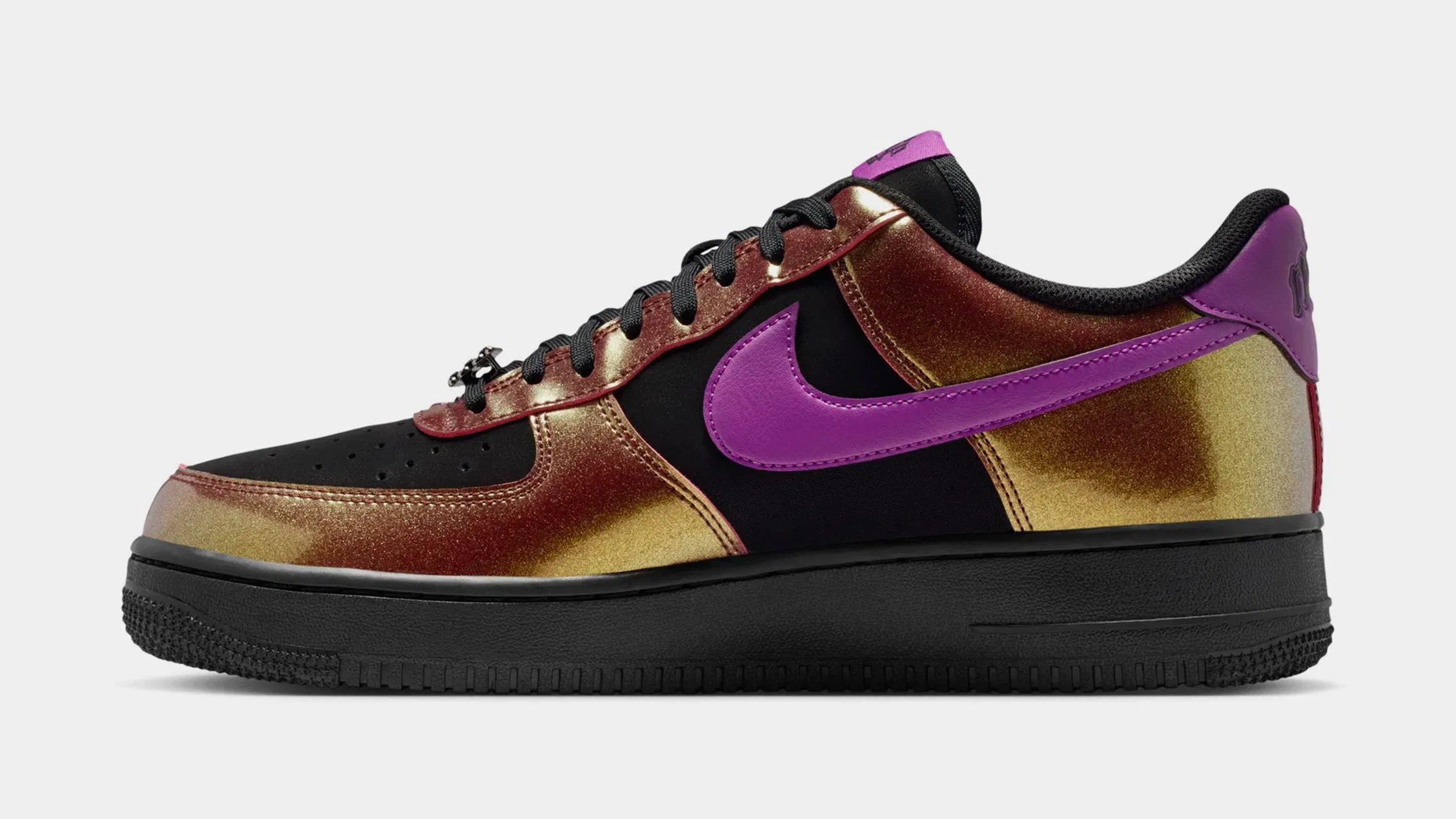 Nike Air Force 1 '07 LV8 Mens Lifestyle Shoes (Black/Bold Berry)