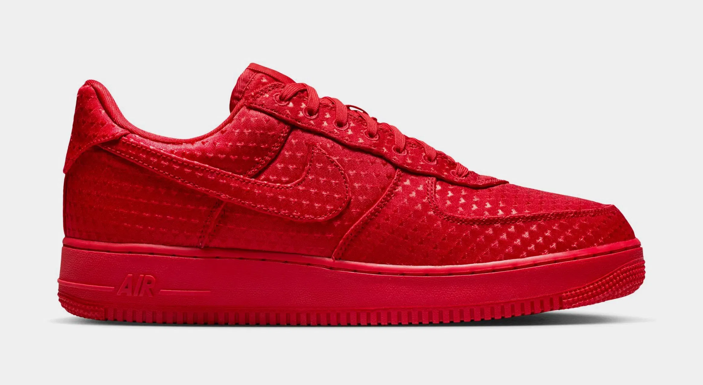 Nike Air Force 1 Low Valentines Day Mens Lifestyle Shoes (University Red/University Red/Black)
