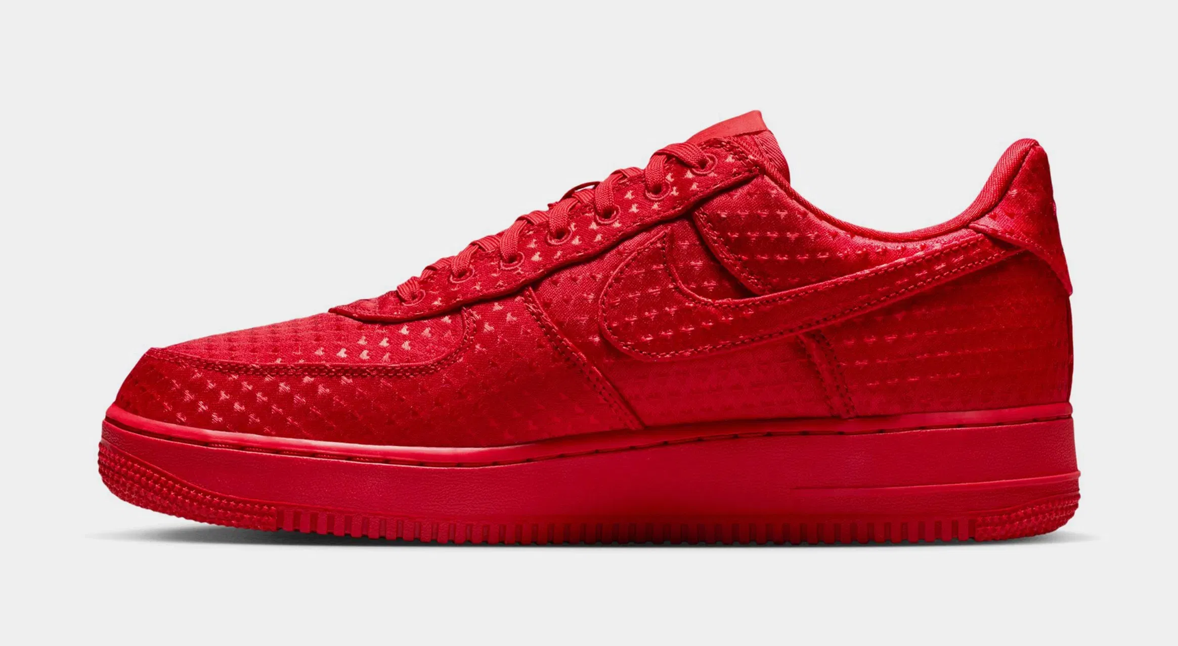 Nike Air Force 1 Low Valentines Day Mens Lifestyle Shoes (University Red/University Red/Black)
