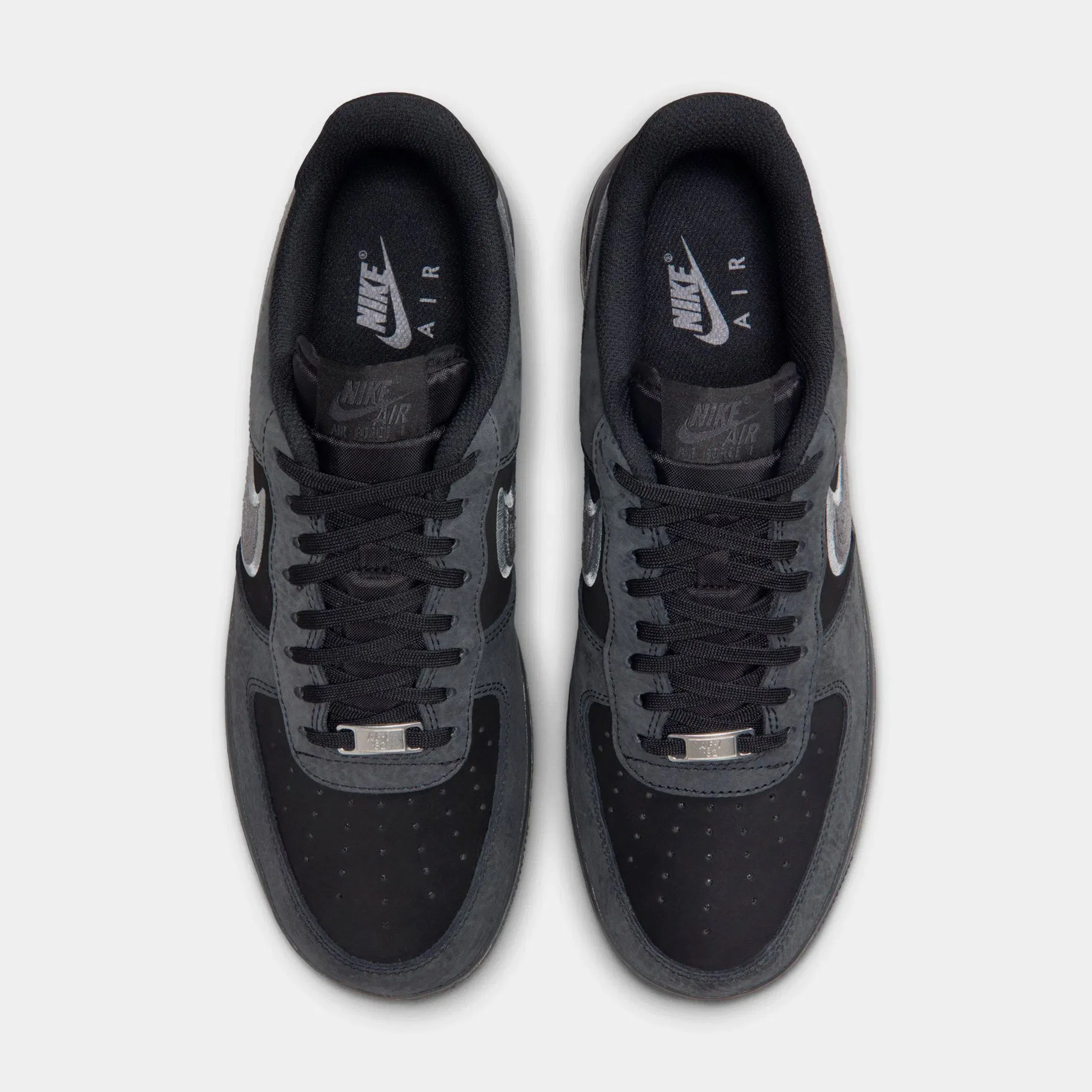 Nike Air Force 1 Low Mens Lifestyle Shoes (Black/Smoke Grey/Dark Smoke Grey)