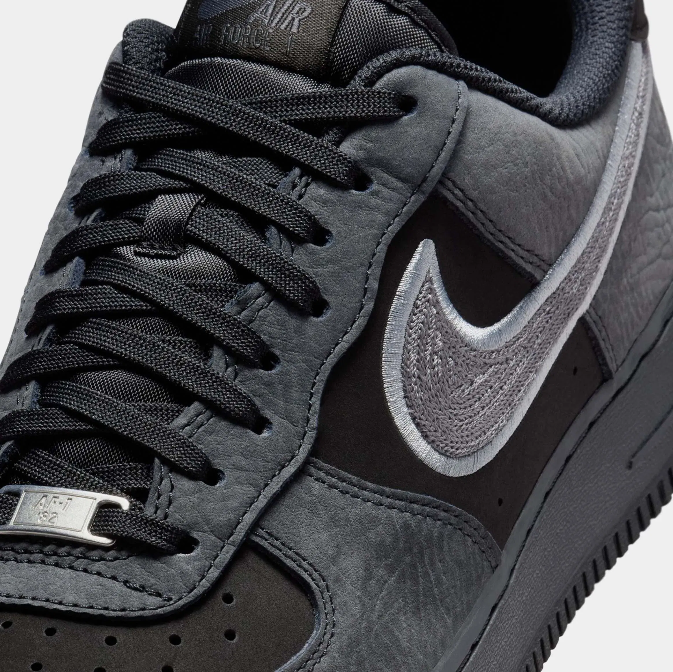 Nike Air Force 1 Low Mens Lifestyle Shoes (Black/Smoke Grey/Dark Smoke Grey)