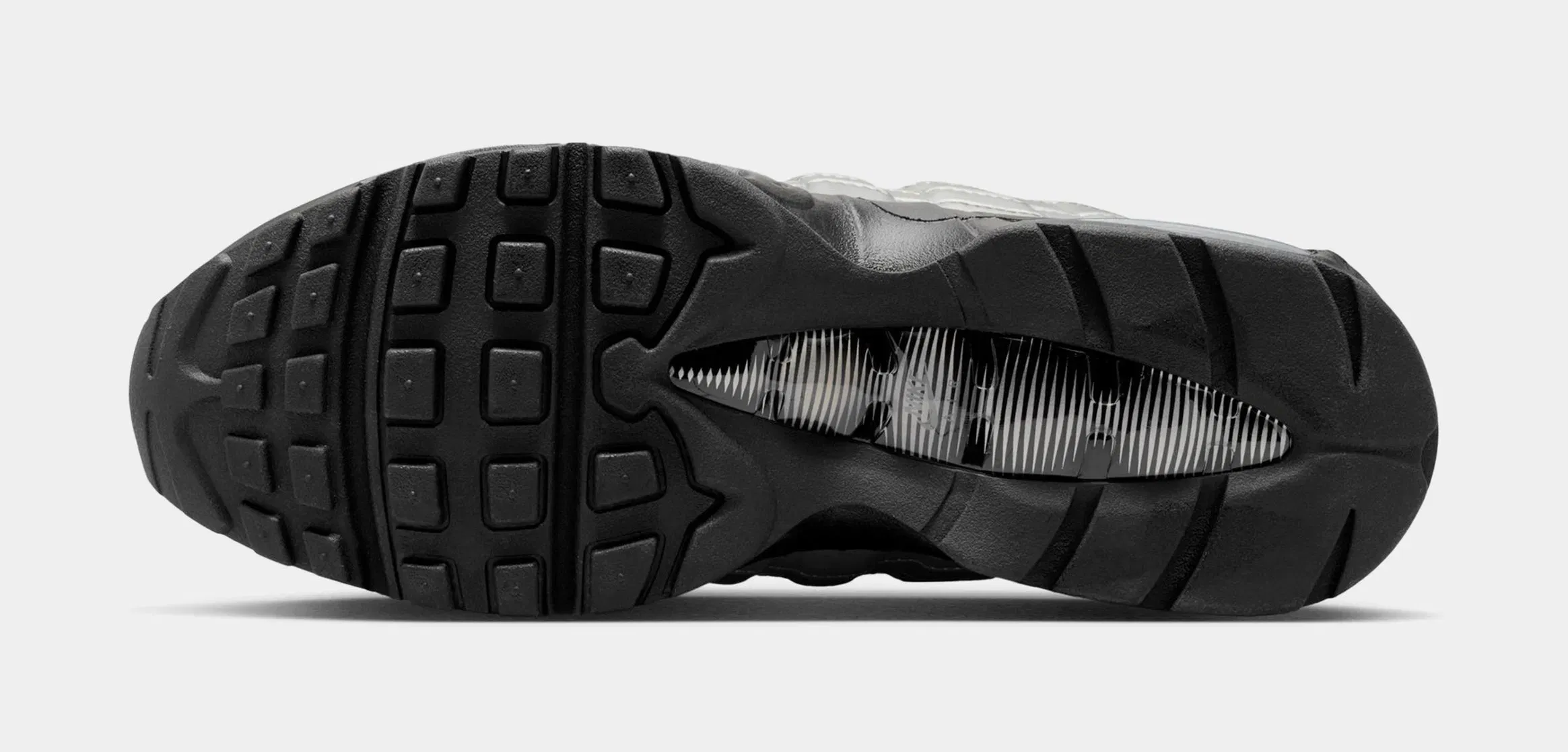 Nike Air Max 95 Big Bubble Mens Running Shoes (Metallic Silver/Black/Black)