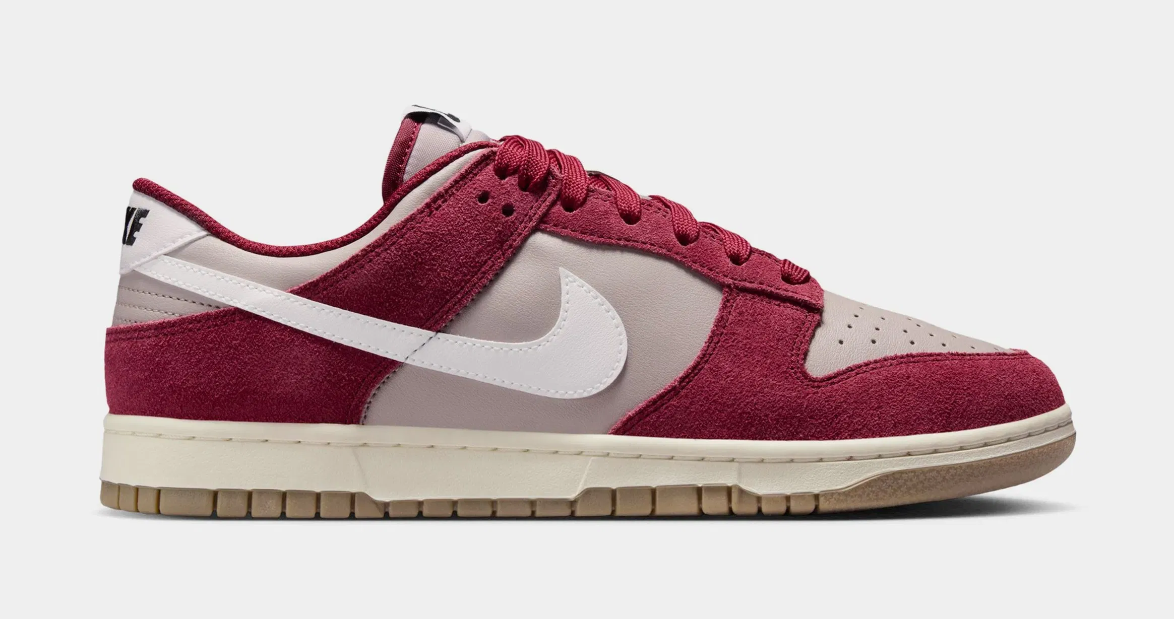 Nike Dunk Low Mens Lifestyle Shoes (College Grey/White/Team Red/Sail)