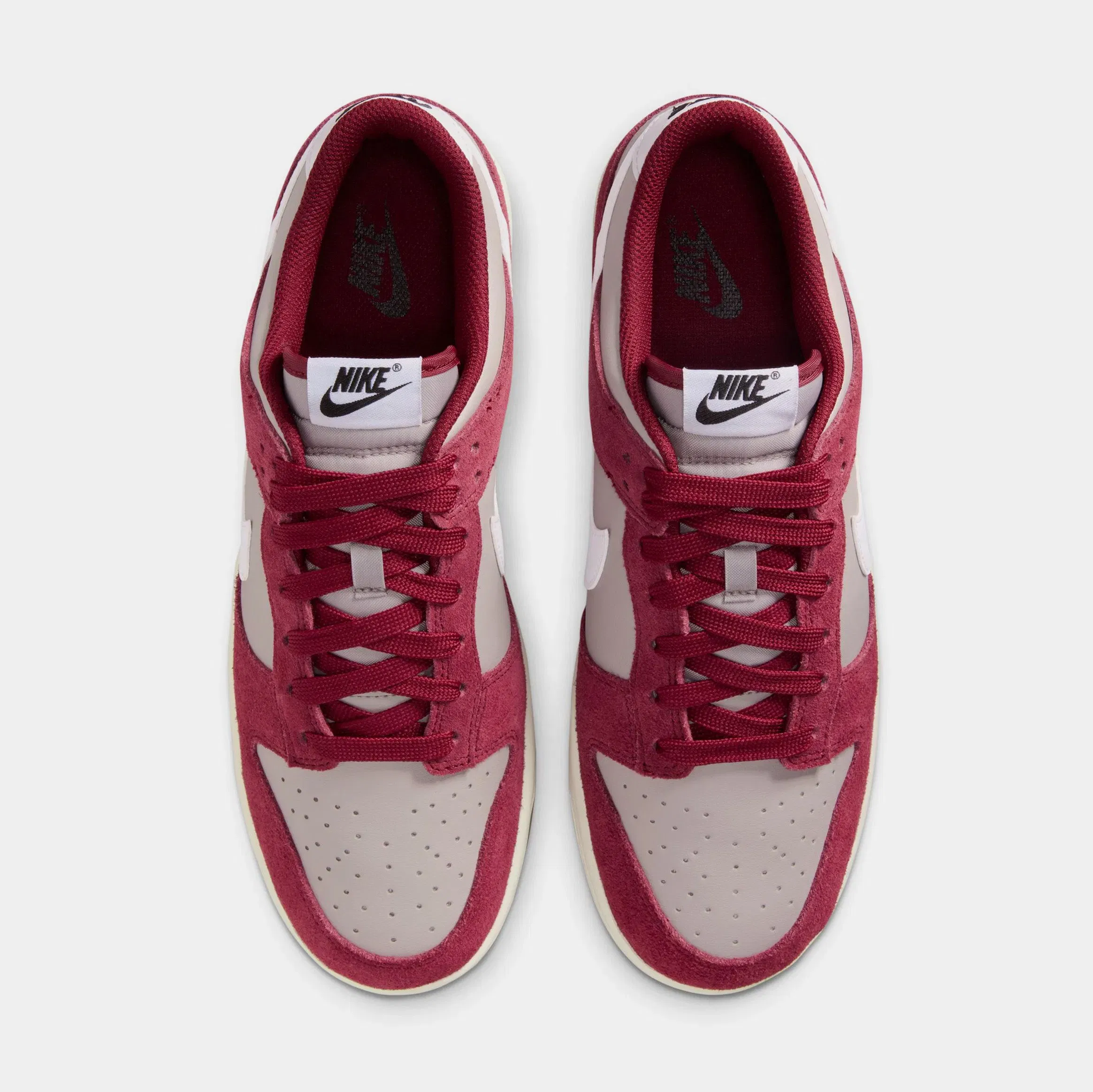 Nike Dunk Low Mens Lifestyle Shoes (College Grey/White/Team Red/Sail)