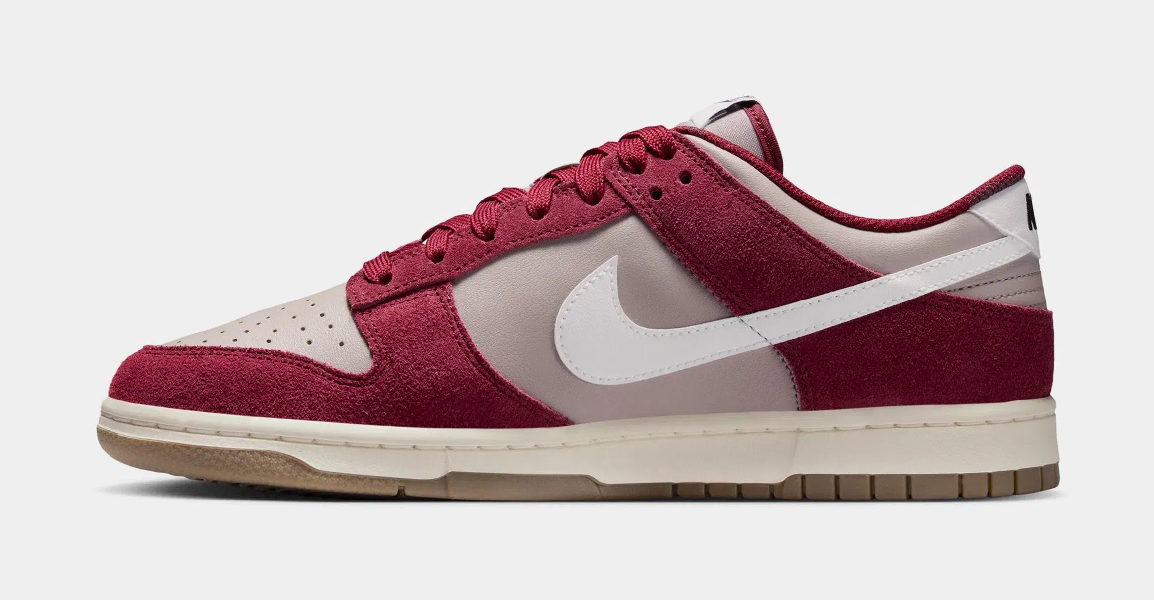 Nike Dunk Low Mens Lifestyle Shoes (College Grey/White/Team Red/Sail)