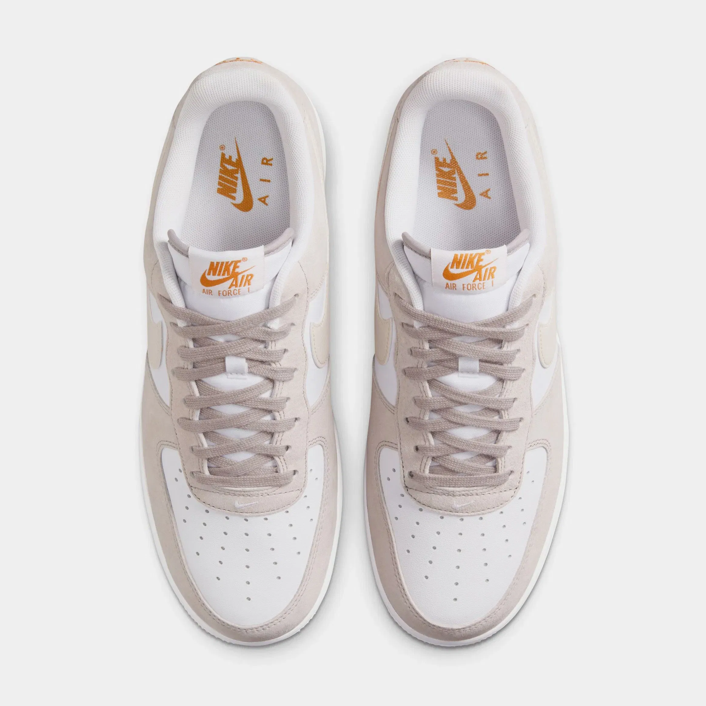 Nike Air Force 1'07 Mens Lifestyle Shoes (College Grey/Light Orewood Brown/White)