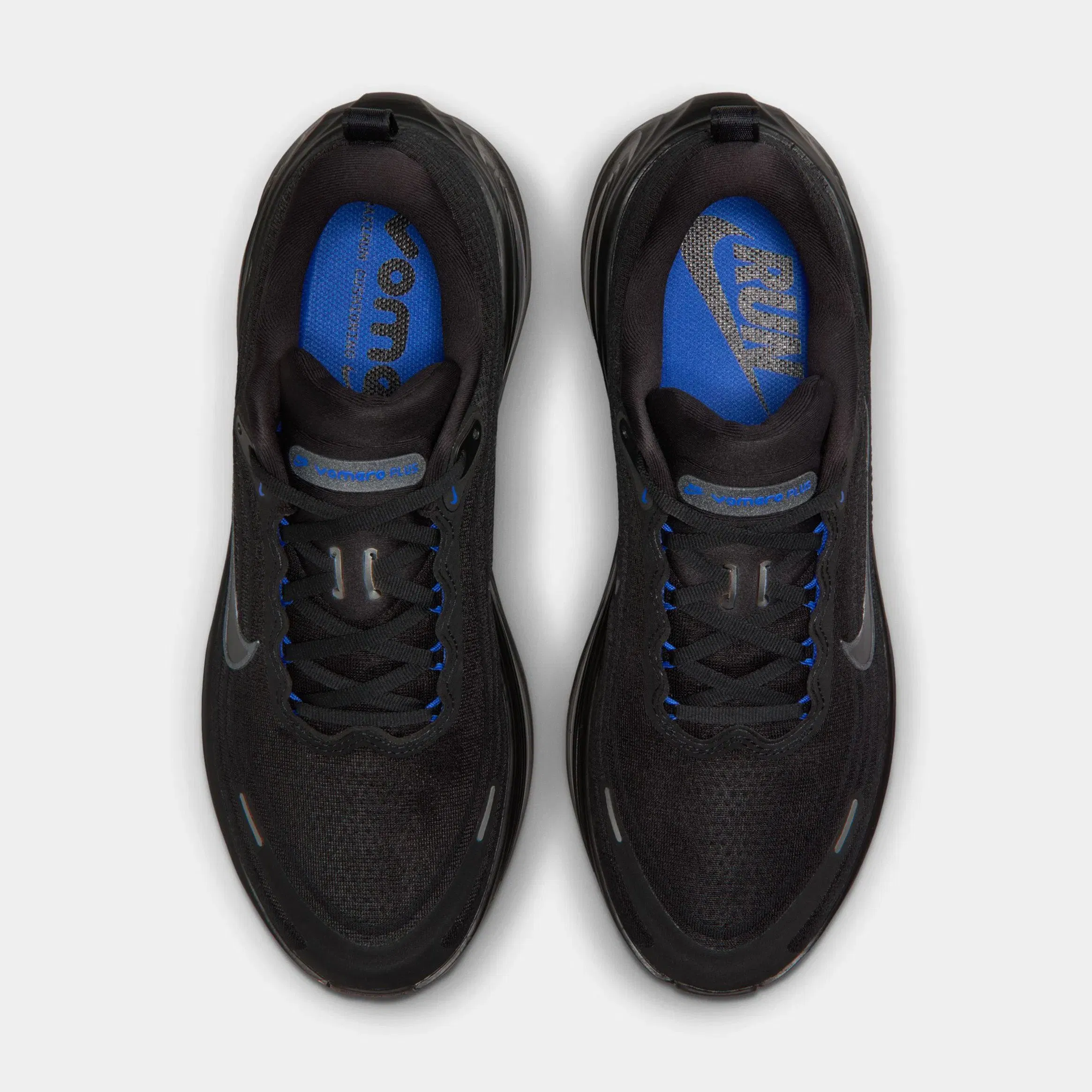 Nike Vomero Plus Mens Running Shoes (Black/Dark Smoke Grey/Game Royal/Cool Grey)