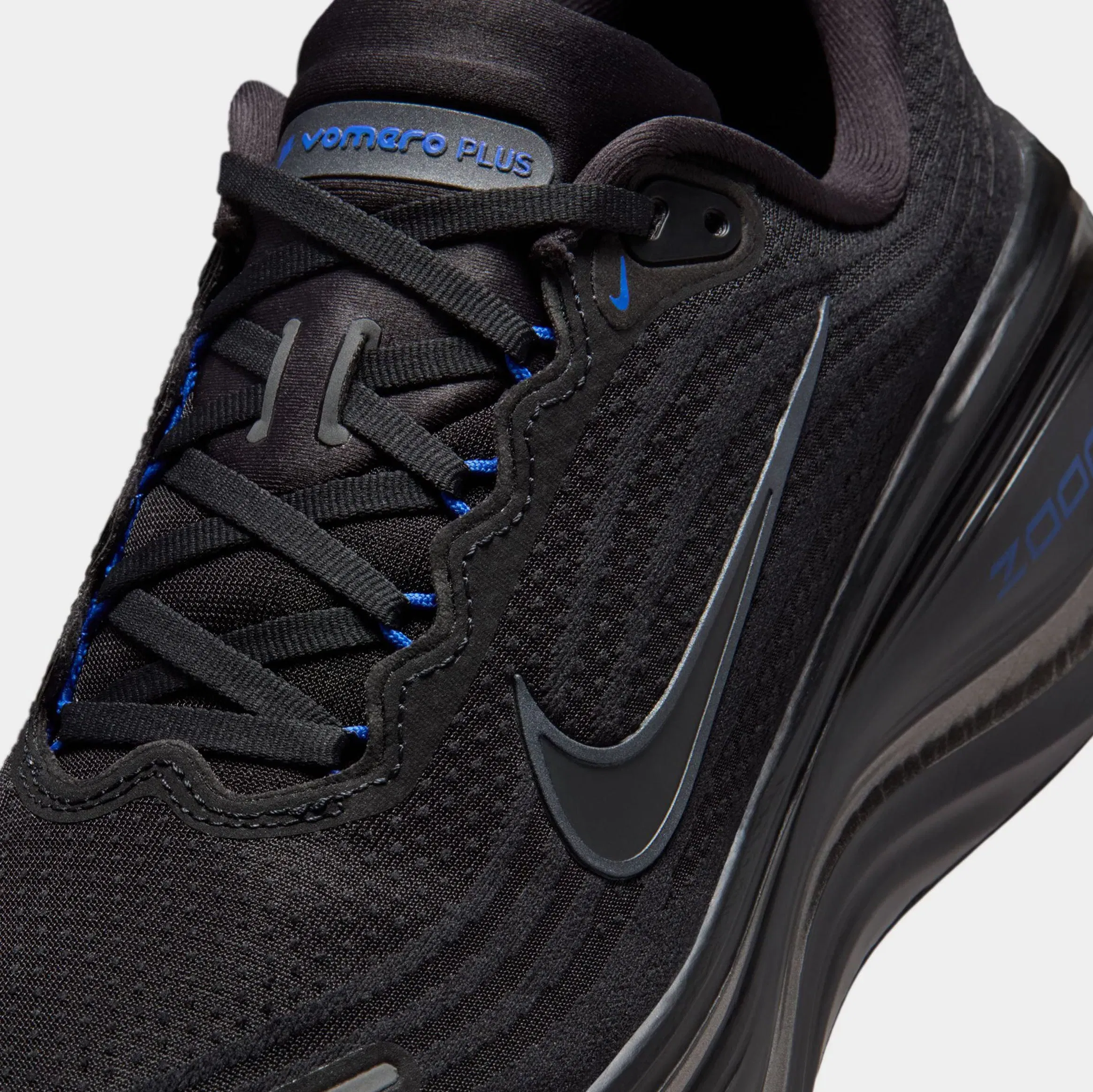 Nike Vomero Plus Mens Running Shoes (Black/Dark Smoke Grey/Game Royal/Cool Grey)