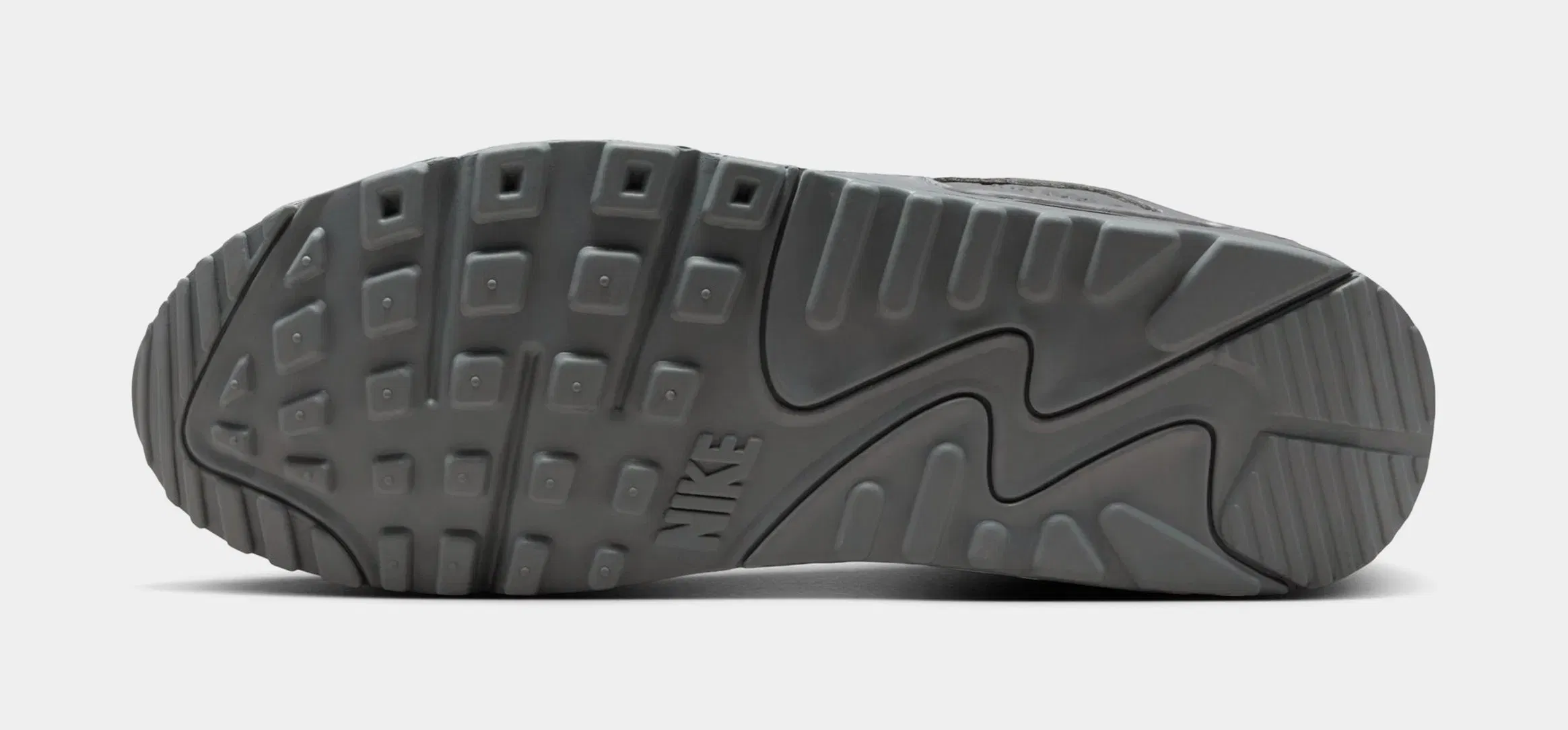 Nike Air Max 90 Premium Mens Running Shoes (Smoke Grey/Black)