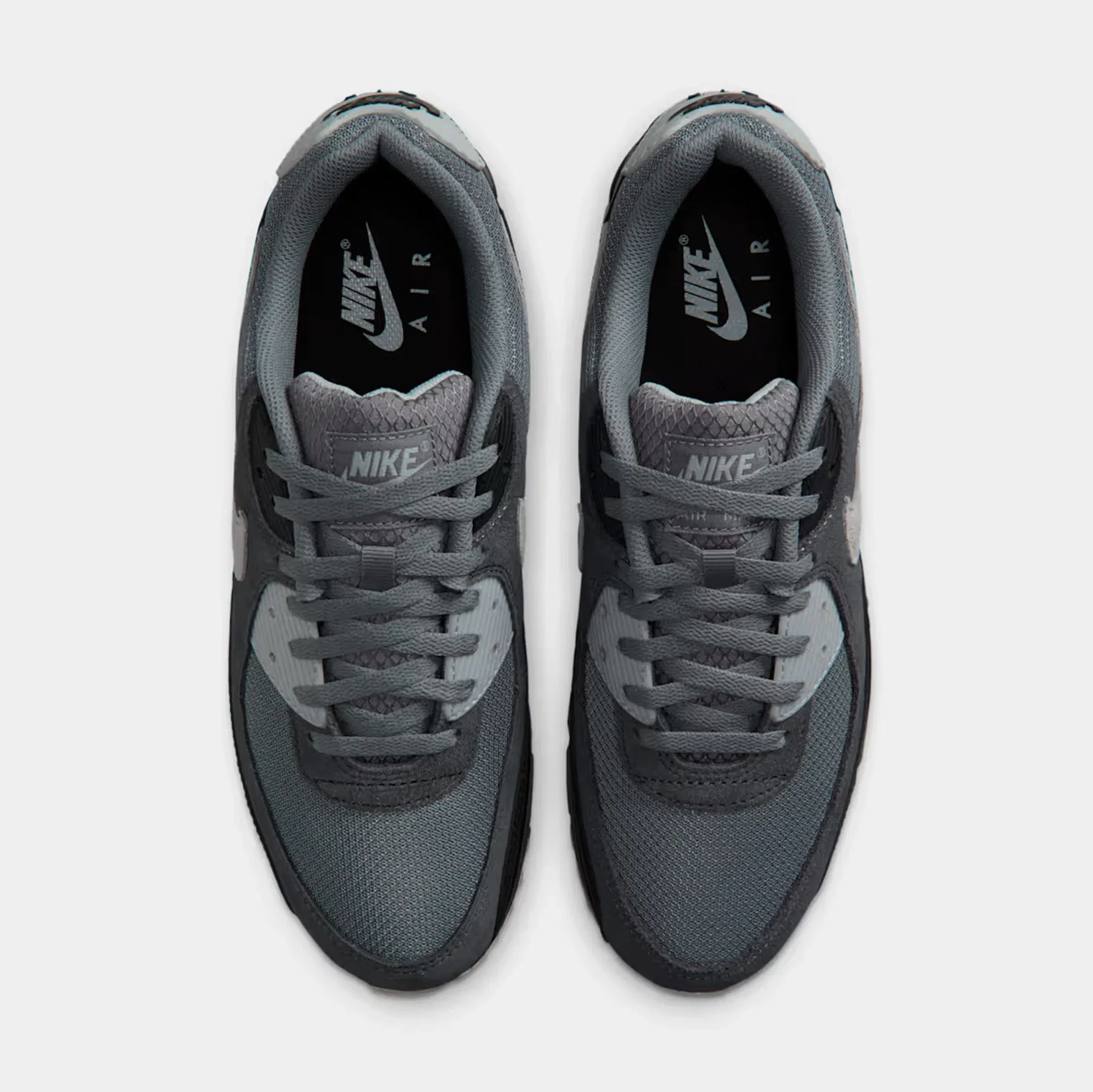 Nike Air Max 90 Mens Running Shoes (Smoke Grey/Black/Dark Smoke Grey/Photon Dust)