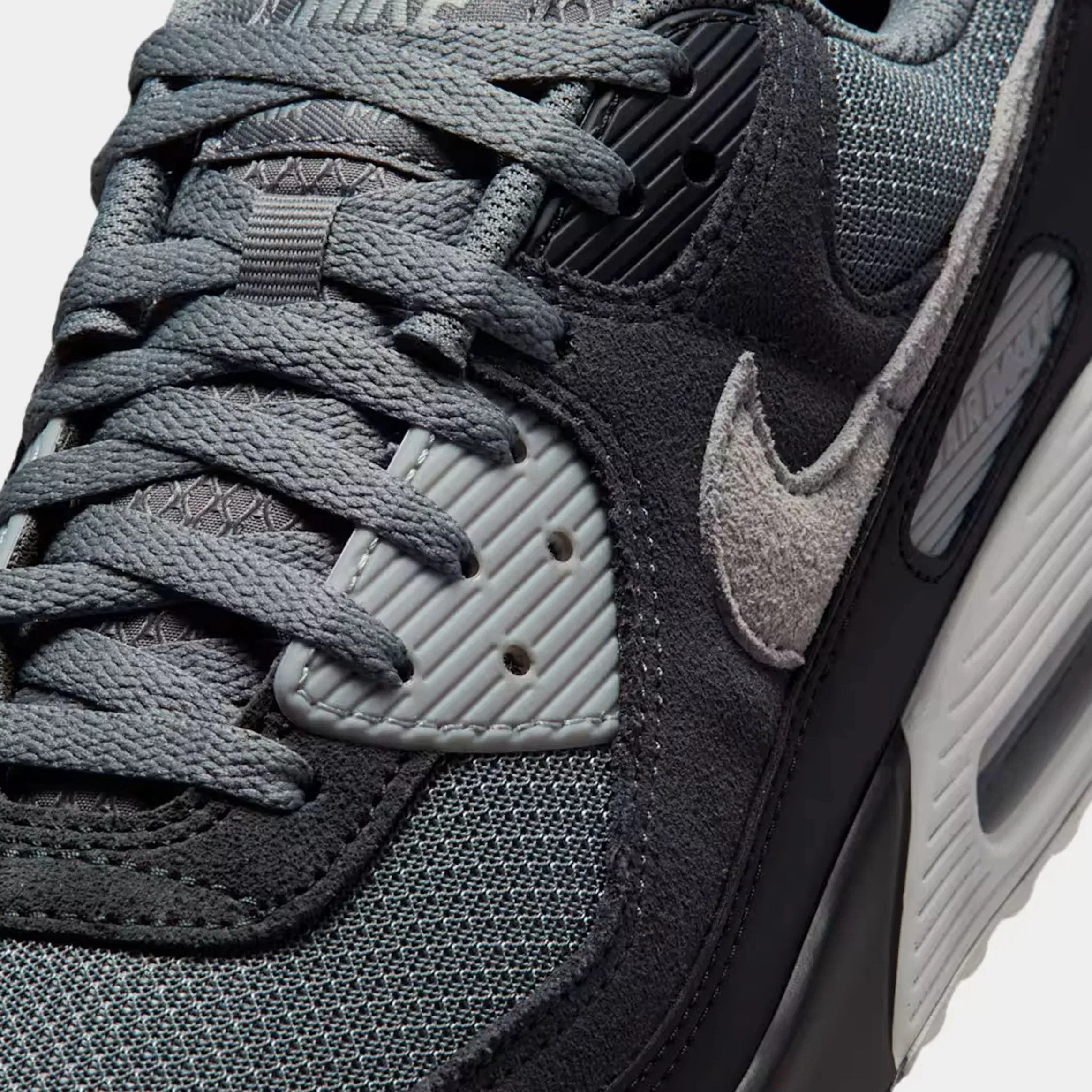 Nike Air Max 90 Mens Running Shoes (Smoke Grey/Black/Dark Smoke Grey/Photon Dust)
