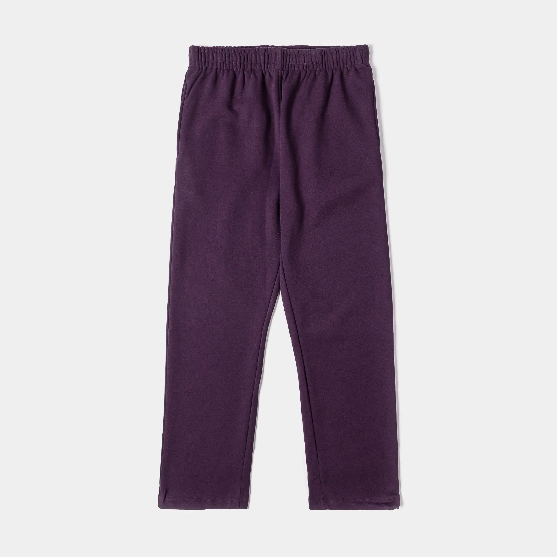 MAISON ARTICLE Wide Leg Fleece Mens Pants (Purple)