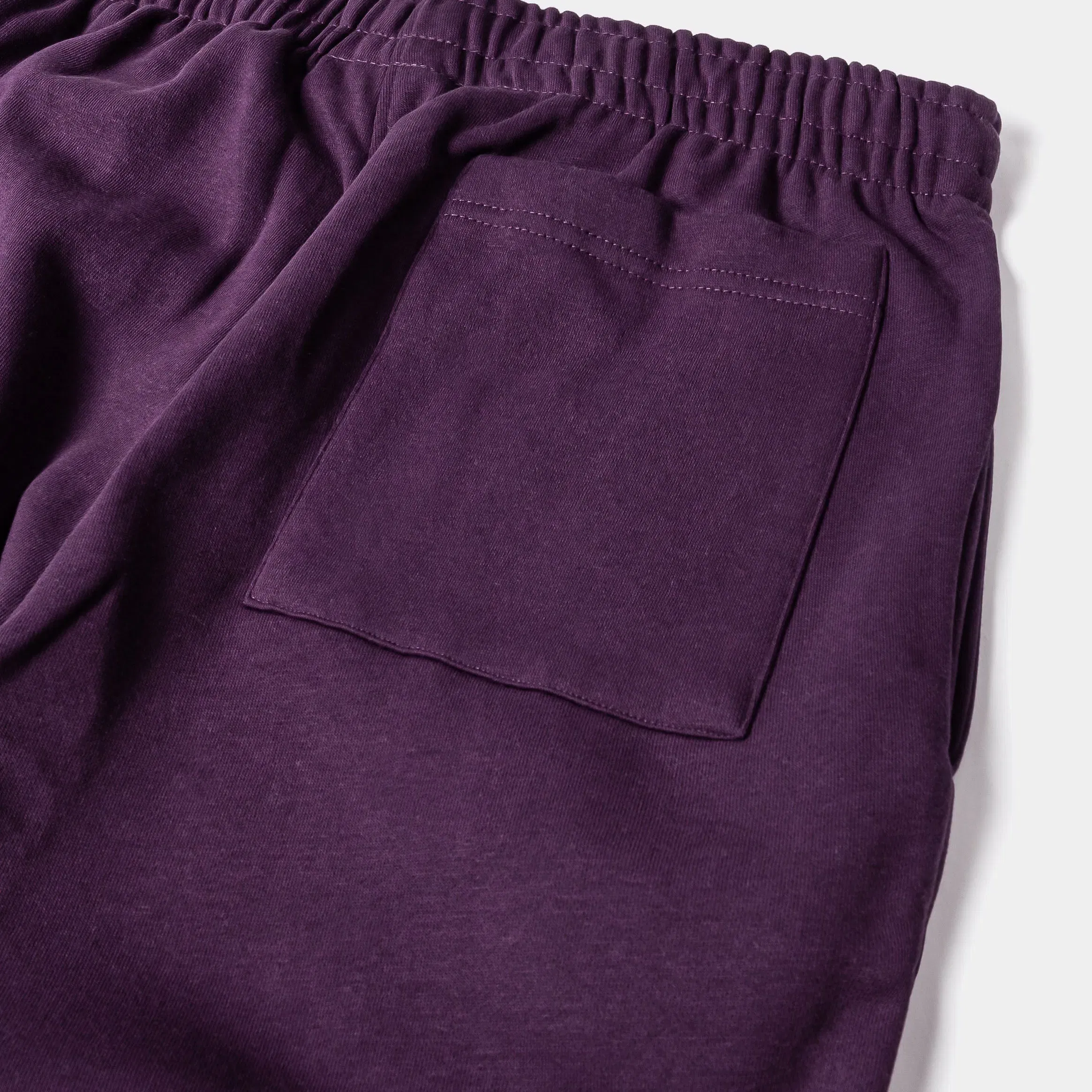 MAISON ARTICLE Wide Leg Fleece Mens Pants (Purple)