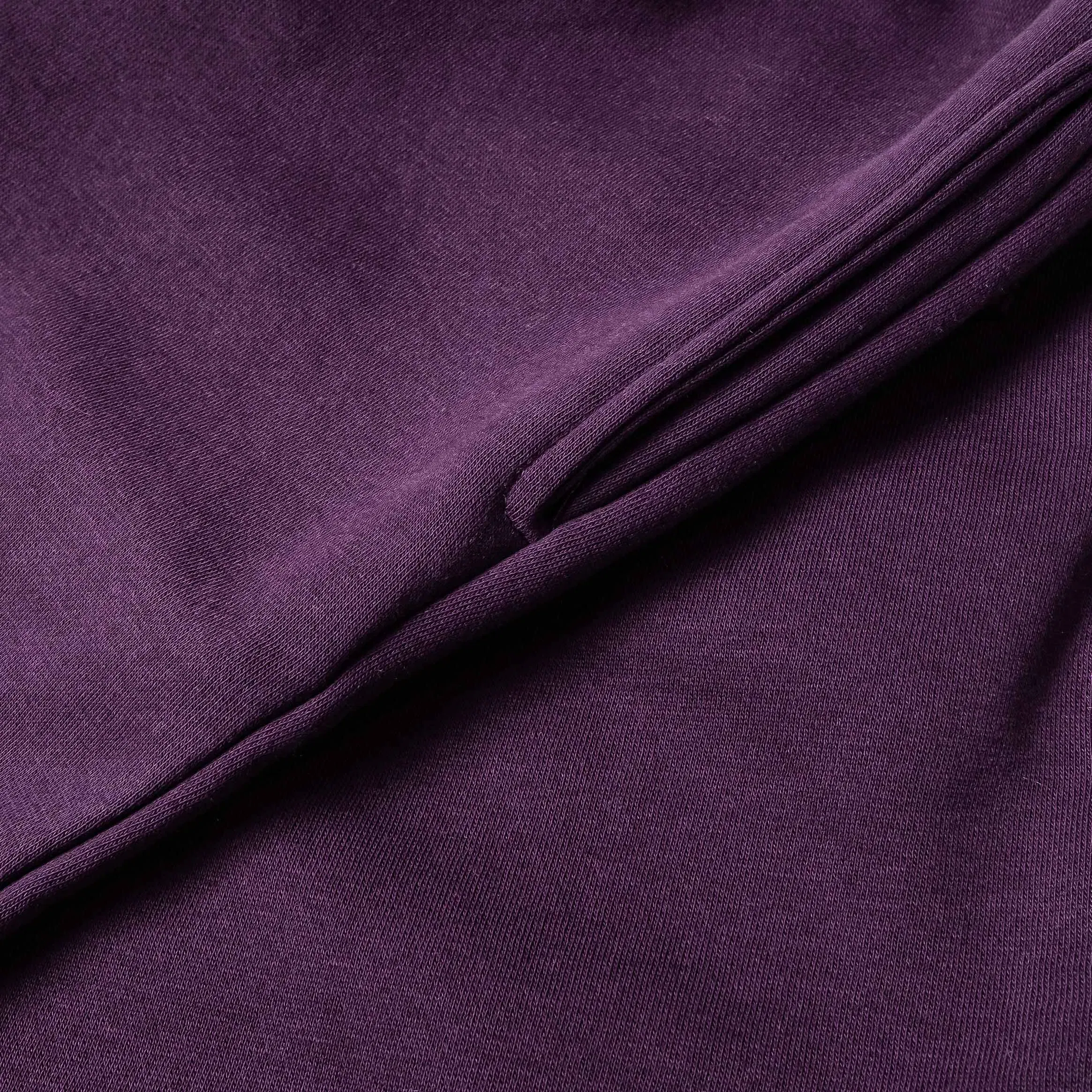MAISON ARTICLE Wide Leg Fleece Mens Pants (Purple)