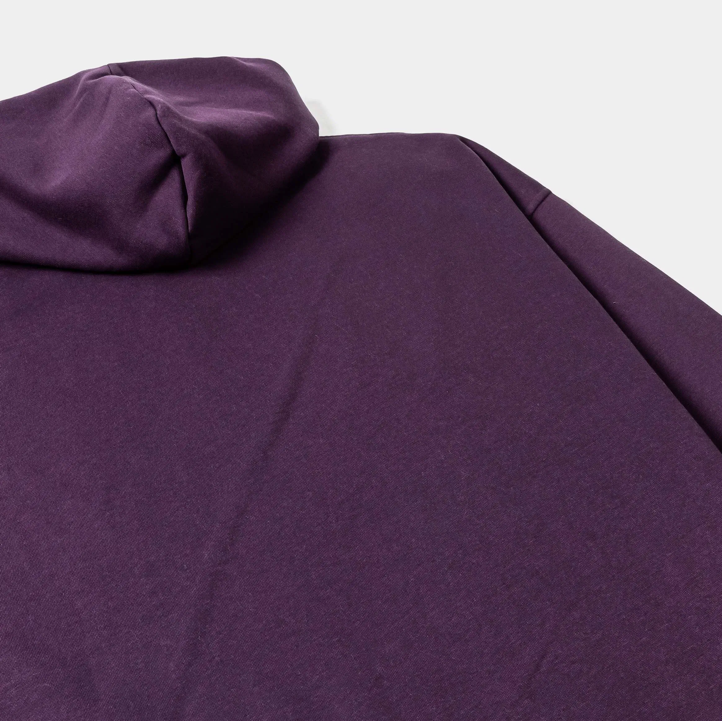 MAISON ARTICLE Pullover Fleece Mens Hoodie (Purple)
