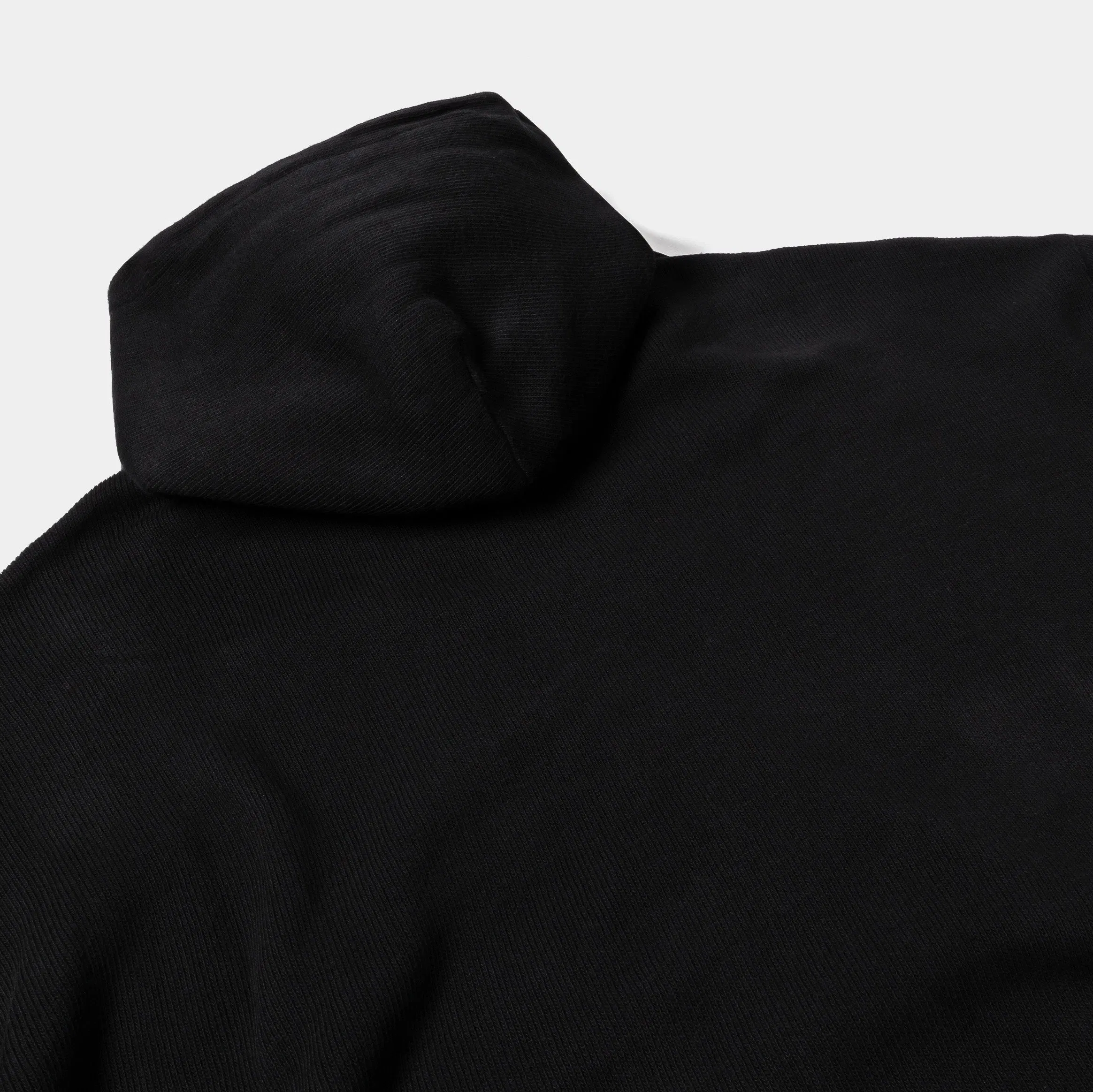 MAISON ARTICLE Knit Fleece Zip Up Mens Hoodie (Black)