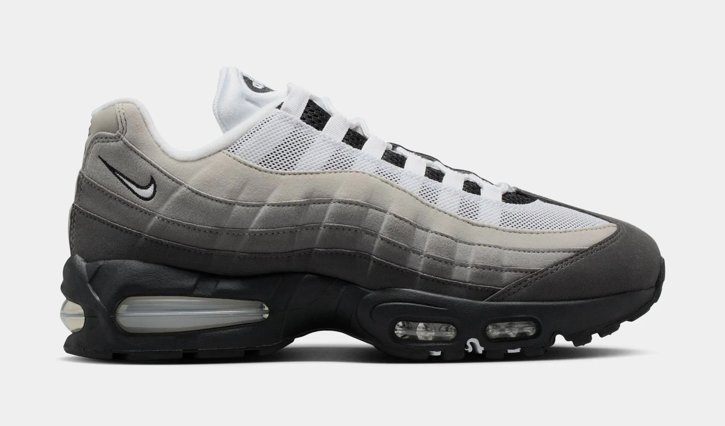 Nike Air Max 95 OG Mens Running Shoes (Black/White/Medium Ash/Dark Pewter)