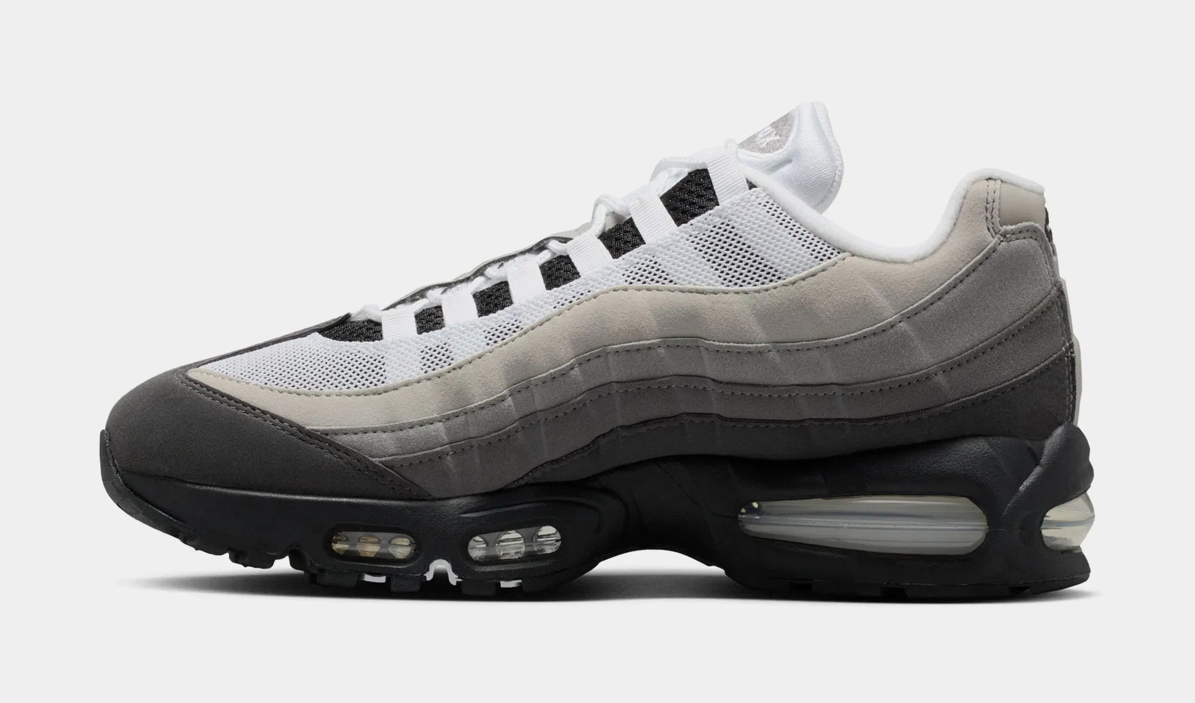 Nike Air Max 95 OG Mens Running Shoes (Black/White/Medium Ash/Dark Pewter)