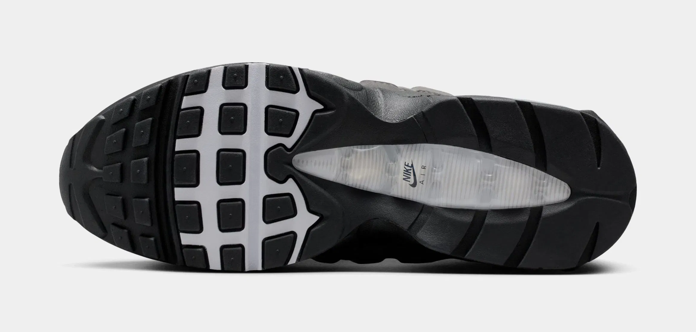 Nike Air Max 95 OG Mens Running Shoes (Black/White/Medium Ash/Dark Pewter)