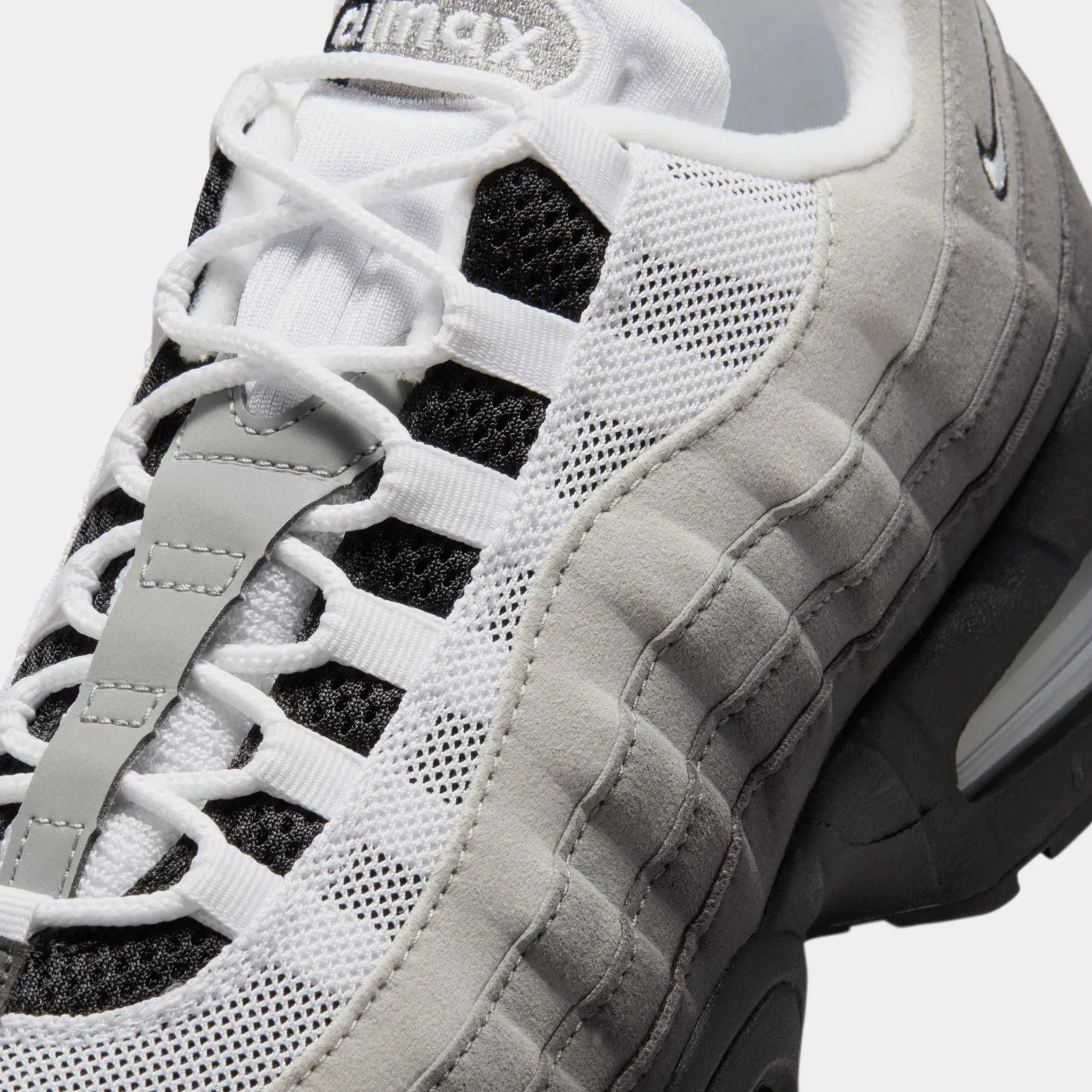 Nike Air Max 95 OG Mens Running Shoes (Black/White/Medium Ash/Dark Pewter)