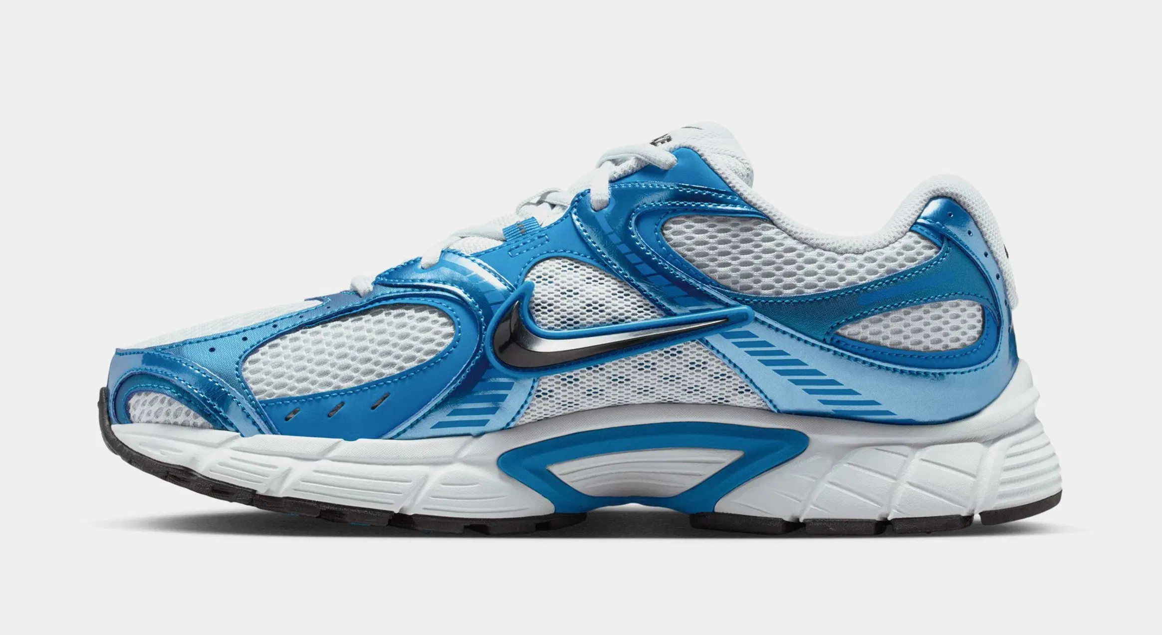 Nike V5 RNR Mens Running Shoes (Pure Platinum/Black/Brilliant Blue)