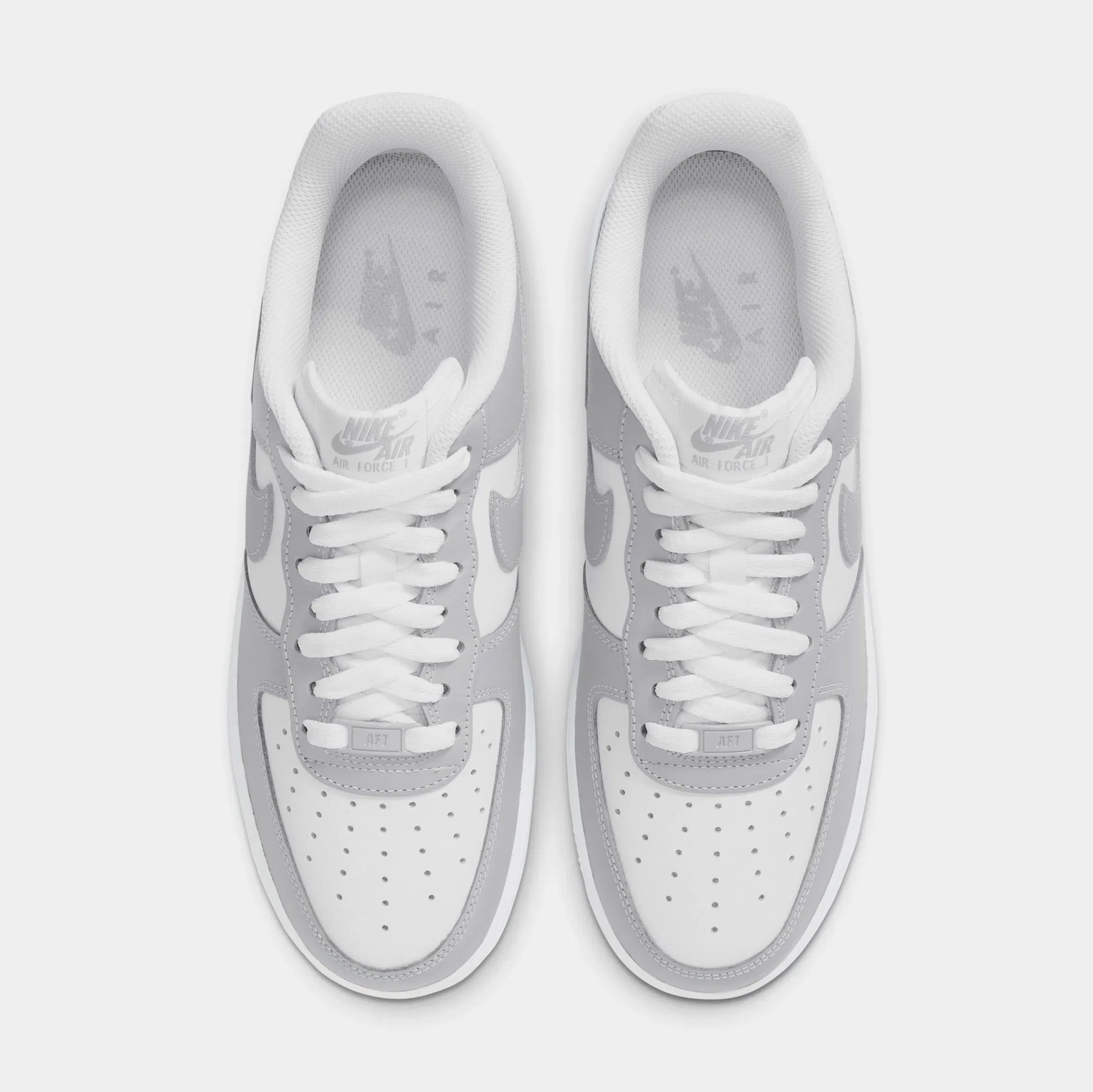 Nike Air Force 1 '07 Mens Lifestyle Shoes (White/Light Smoke Grey/White/Light Smoke Grey)