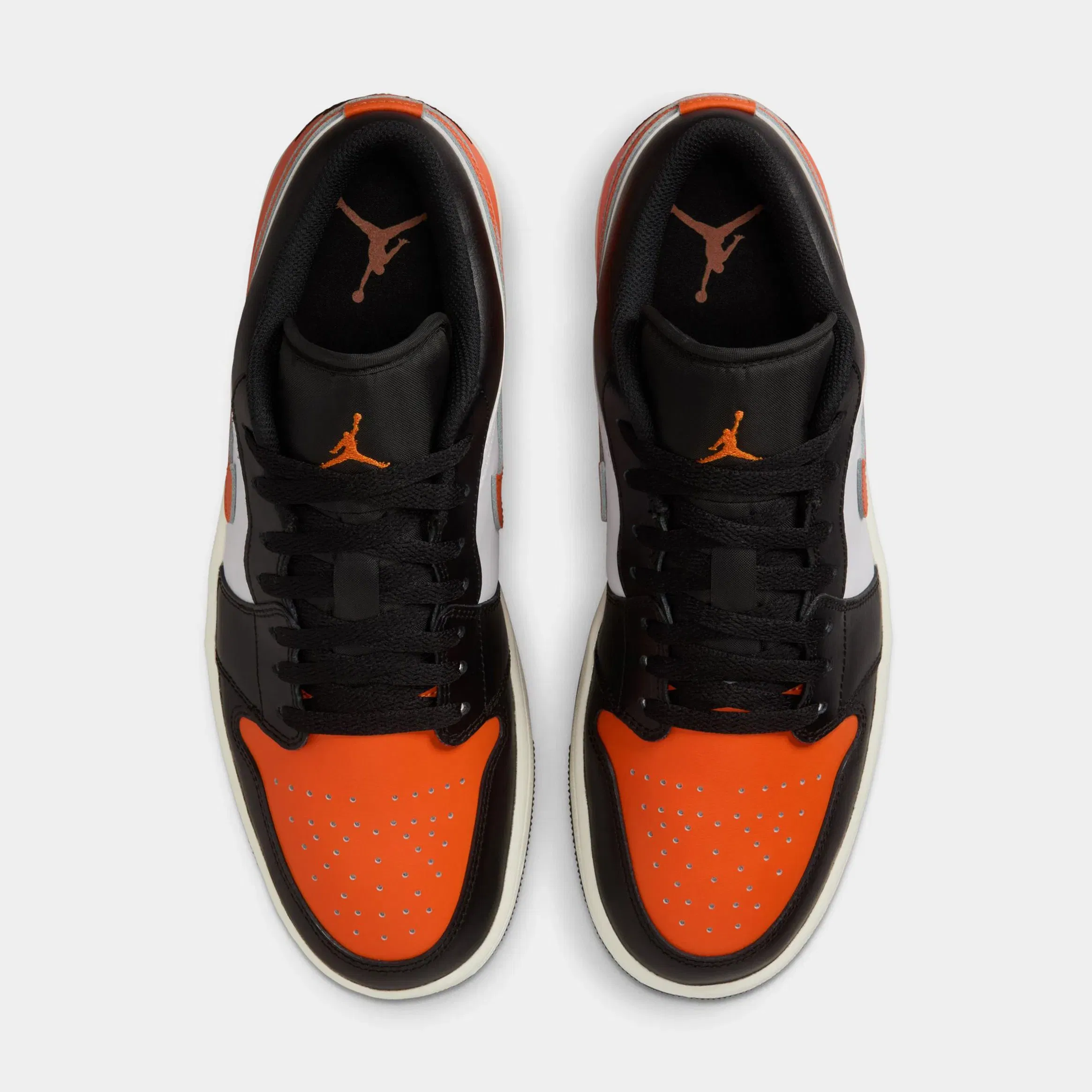 Air Jordan 1 Low Shattered Backboard Mens Lifestyle Shoes (Black/Starfish/White/Sail)