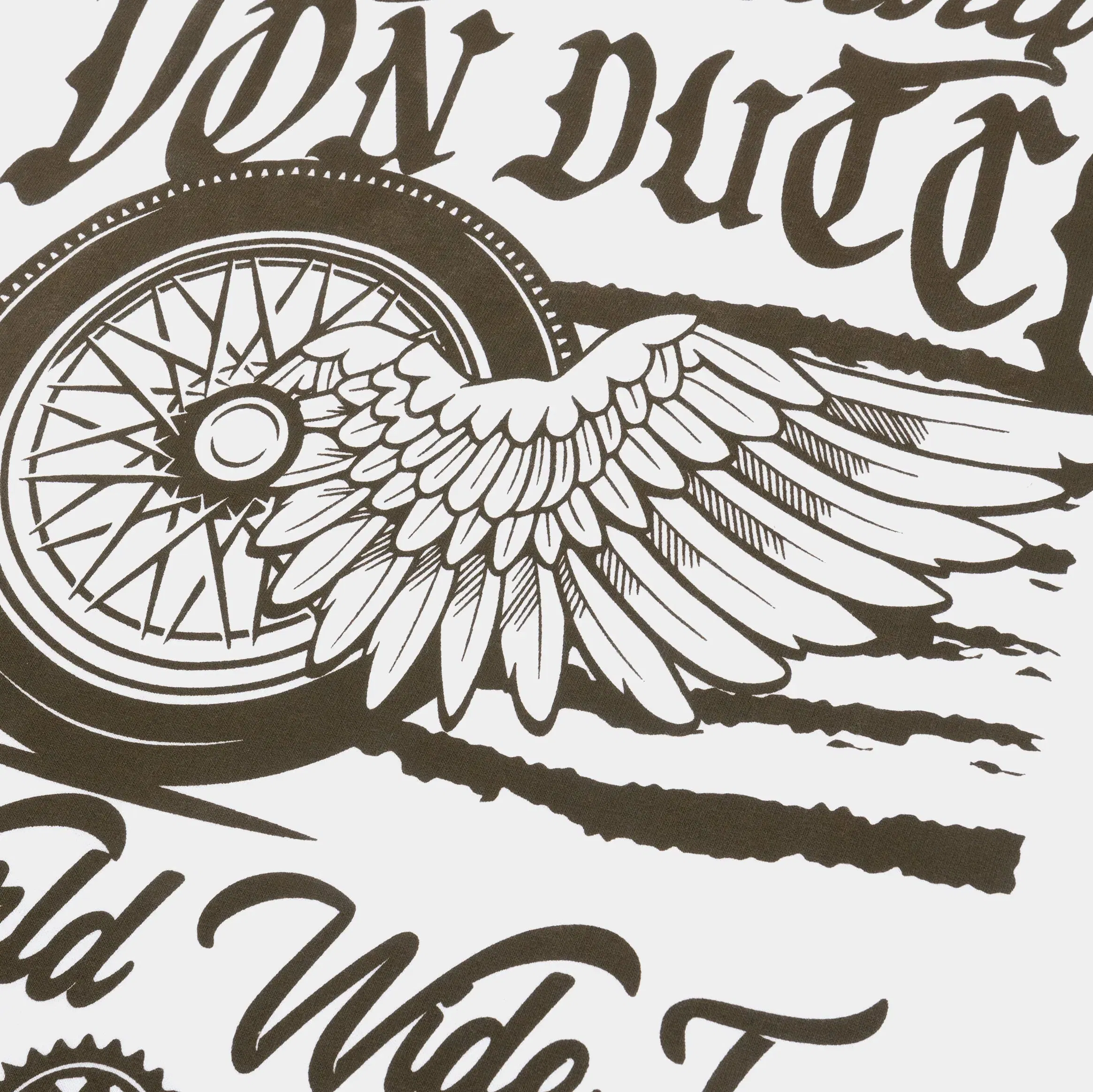 VON DUTCH Legendary Mens Short Sleeve Shirt (White/Brown)