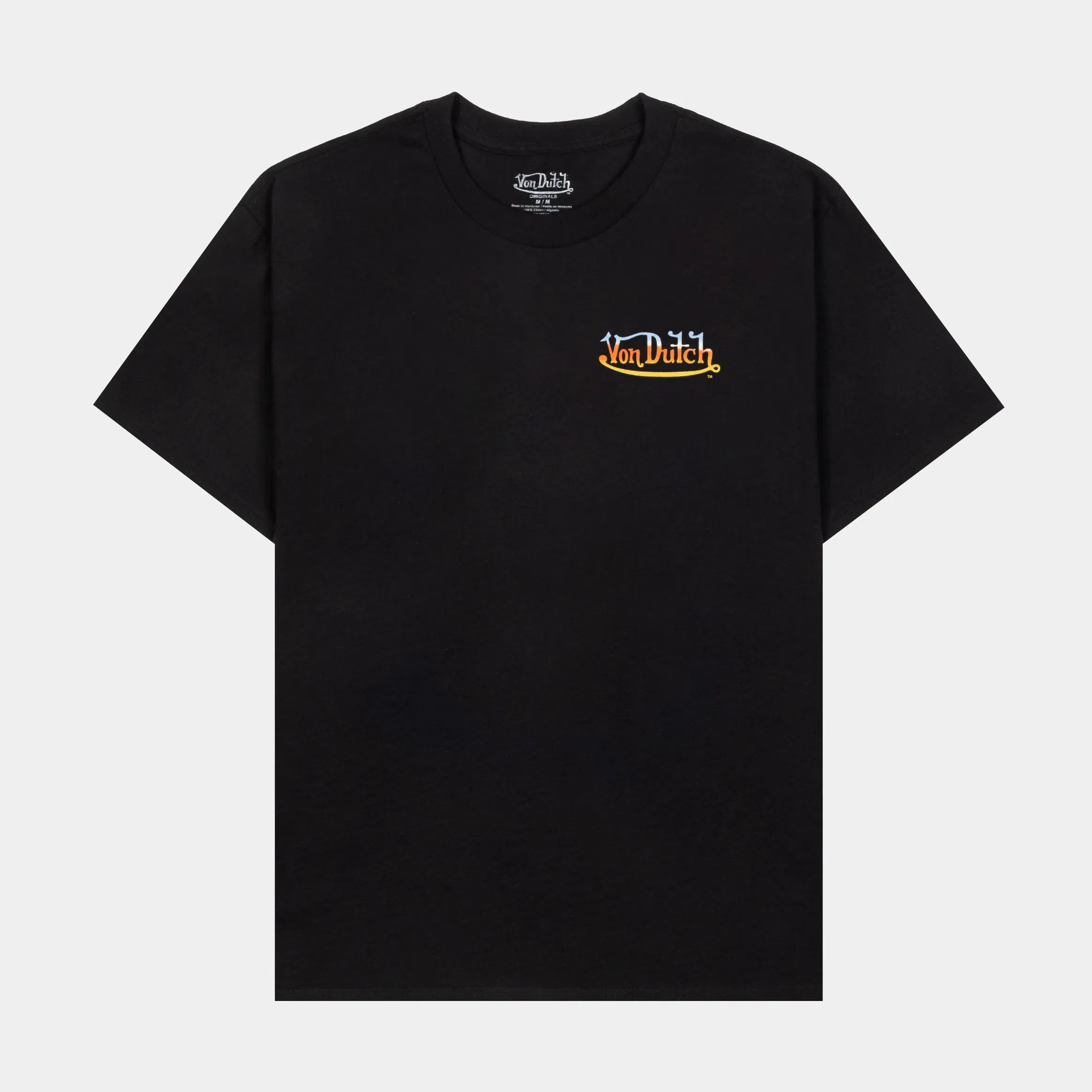 VON DUTCH Keep An Eye Out Mens Short Sleeve Shirt (Black/Orange)