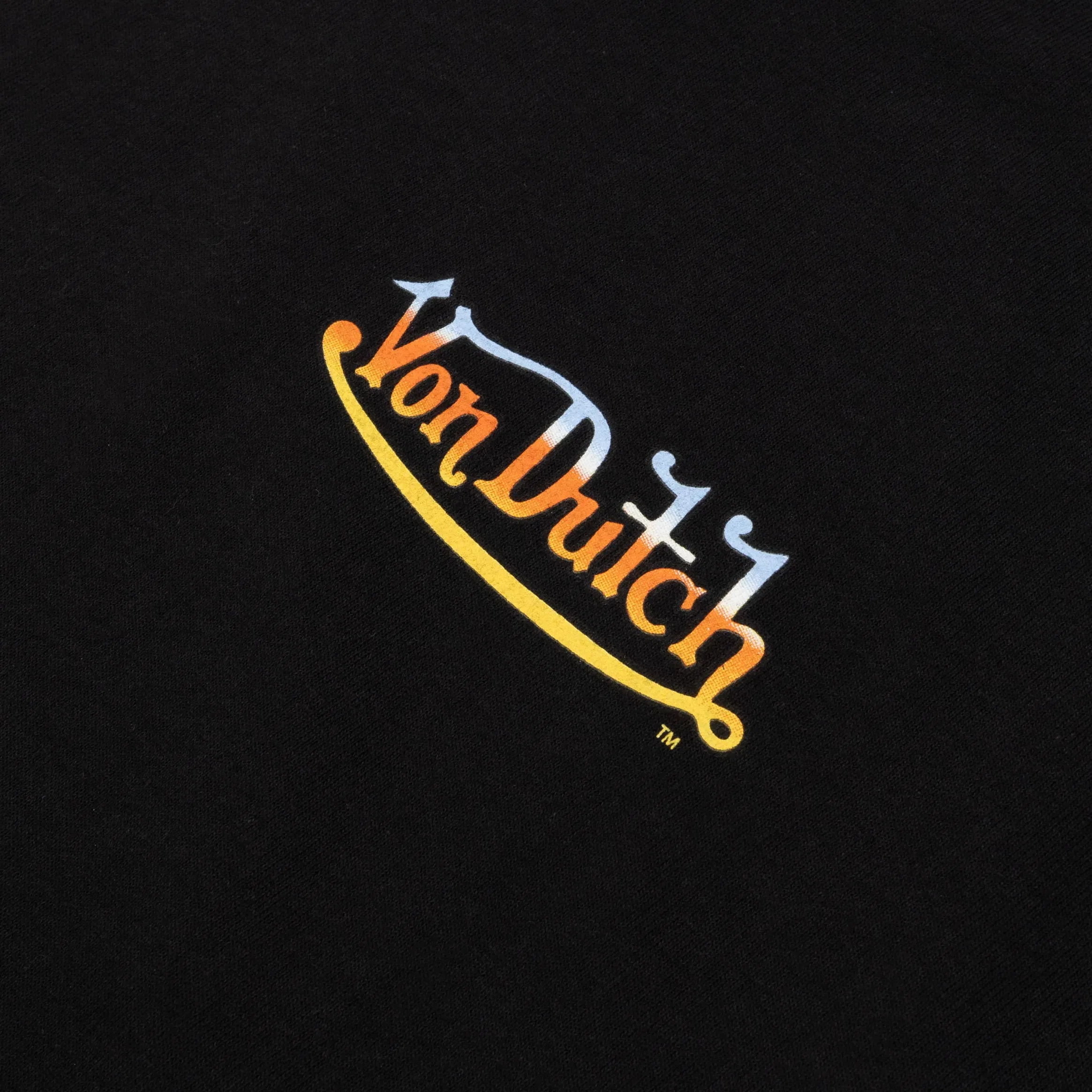 VON DUTCH Keep An Eye Out Mens Short Sleeve Shirt (Black/Orange)