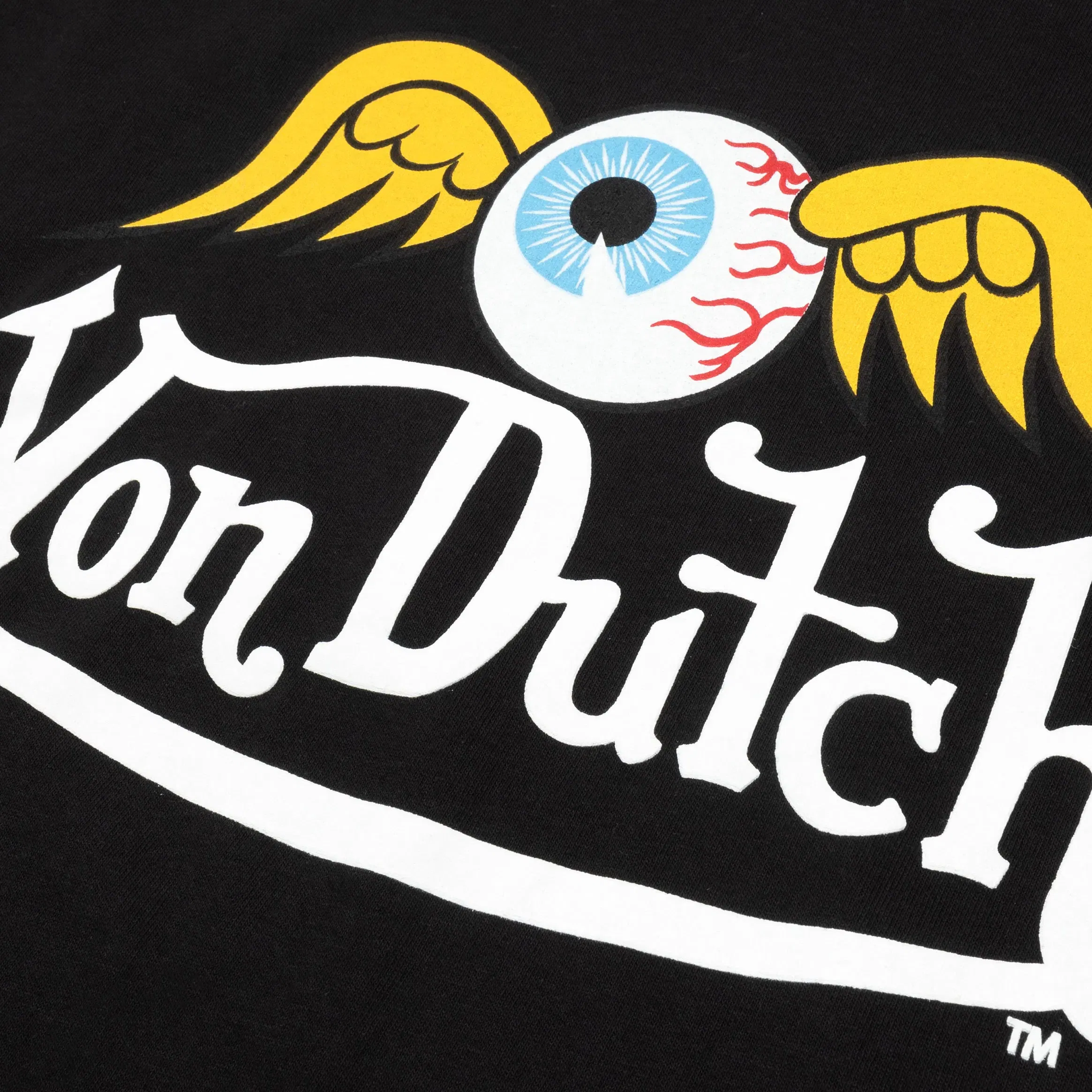 VON DUTCH Flying Eye Mens Short Sleeve Shirt (Black/White)