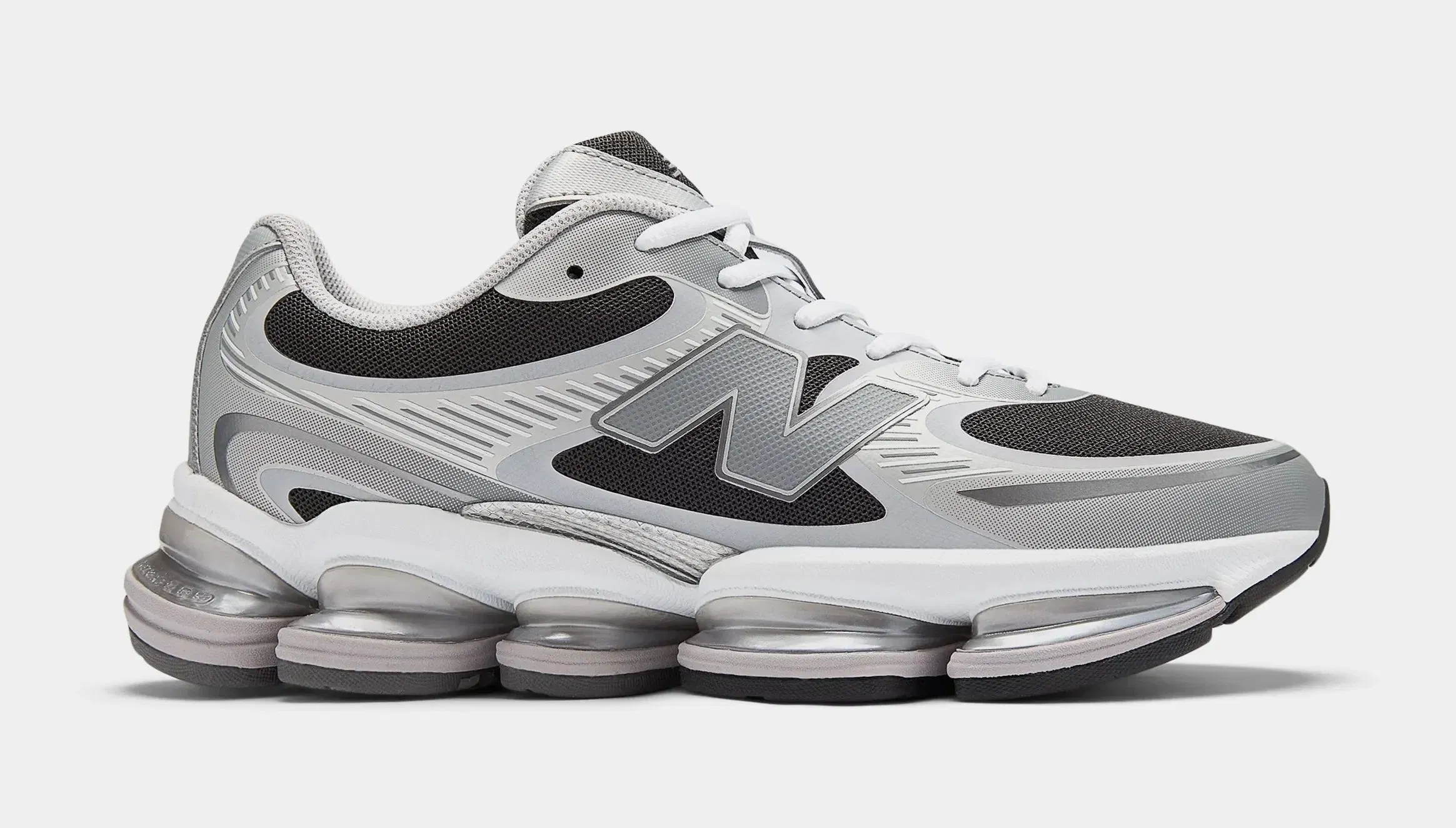 NEWBALANCE ABZORB 2000 Mens Running Shoes (Silver Metallic/Faded Black)