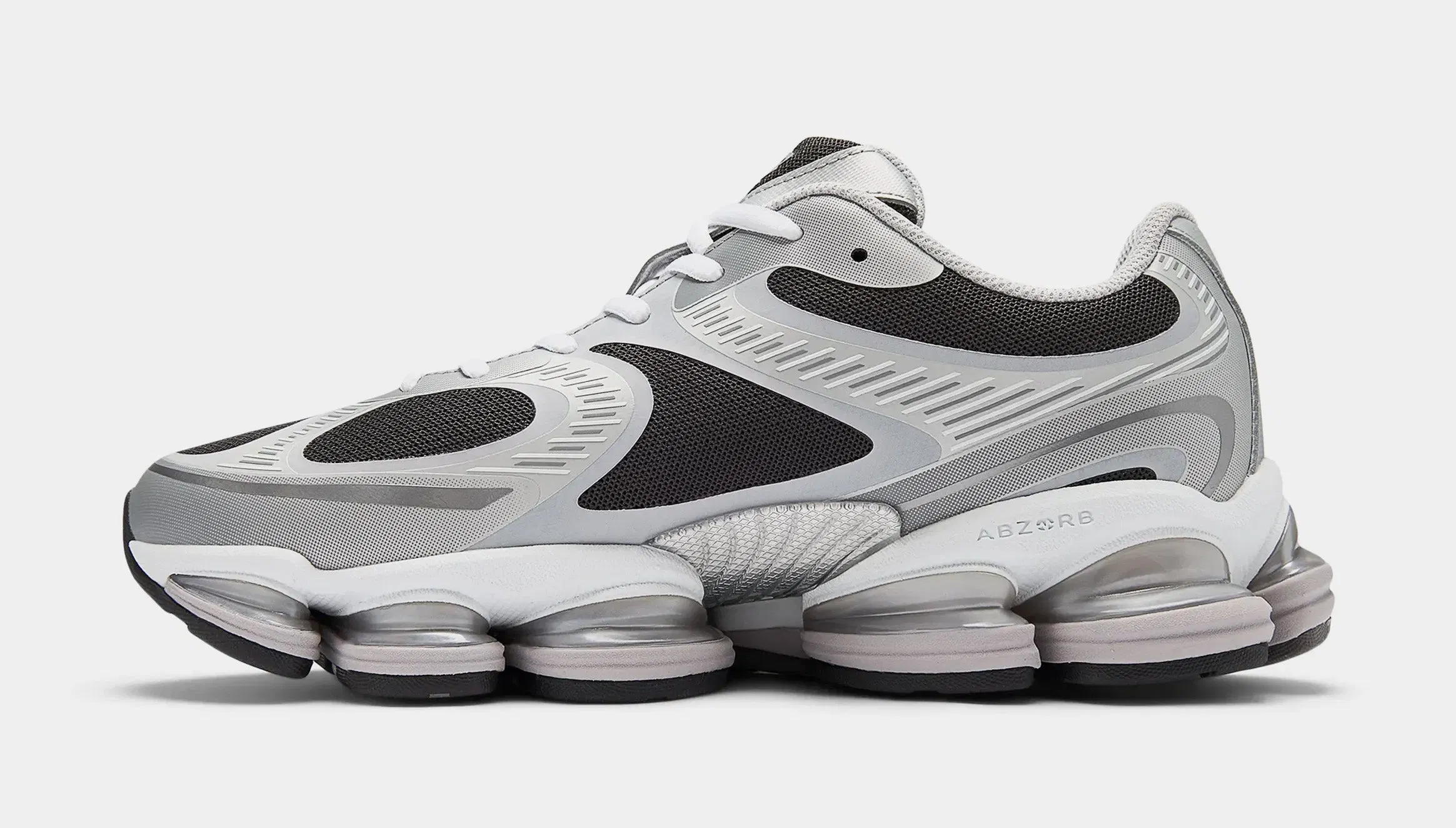 NEWBALANCE ABZORB 2000 Mens Running Shoes (Silver Metallic/Faded Black)