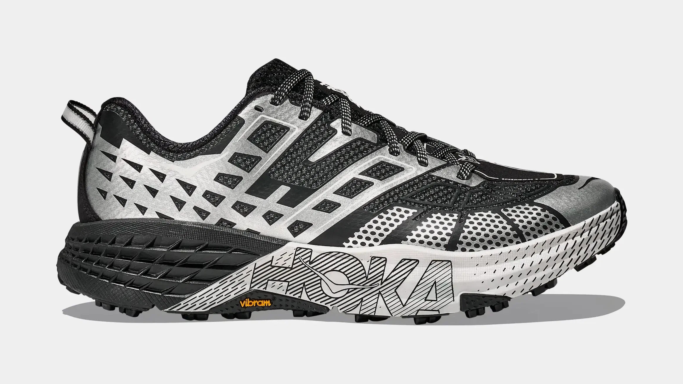 Hoka Speedgoat 2 TS Mens Running Shoes (Black/Stardust)