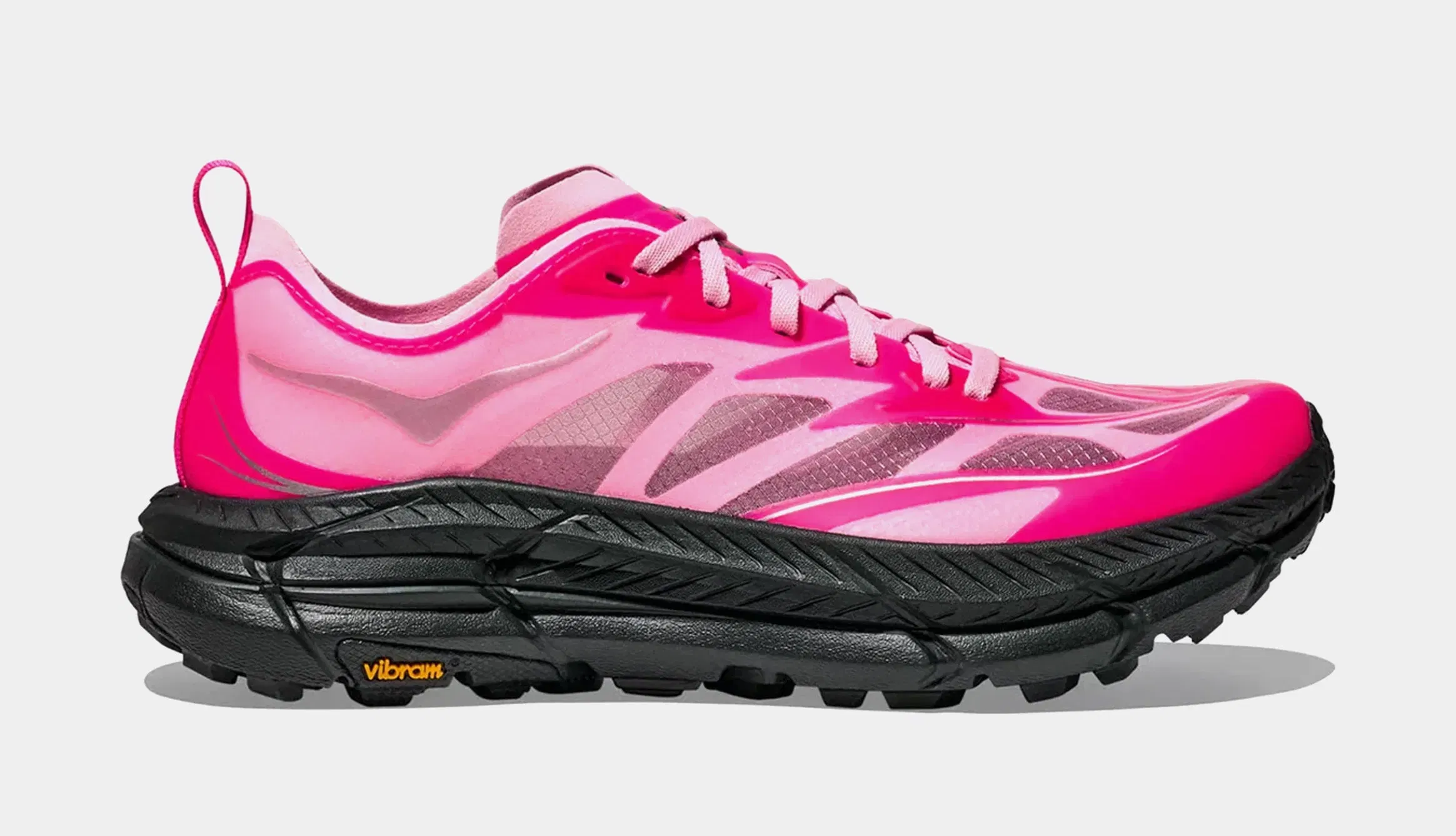 Hoka Mafate Speed 4 Lite Mens Running Shoes (Neon Dragonfruit/Black)
