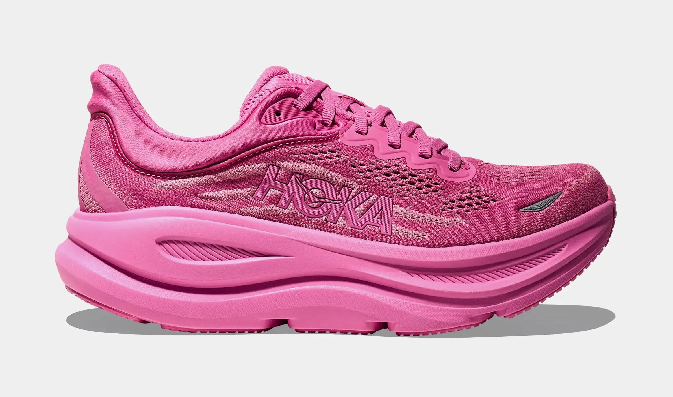 Hoka Bondi 9 Womens Running Shoes (Crabapple/Crabapple)